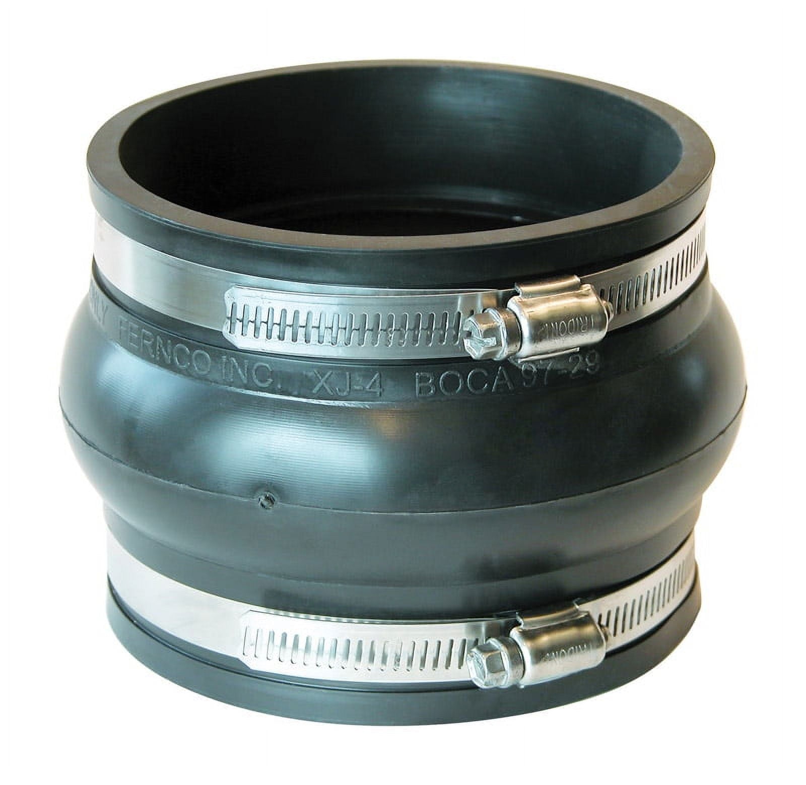 Fernco Schedule 40 4 in. Hub x 4 in. Dia. Hub PVC Expansion Coupling