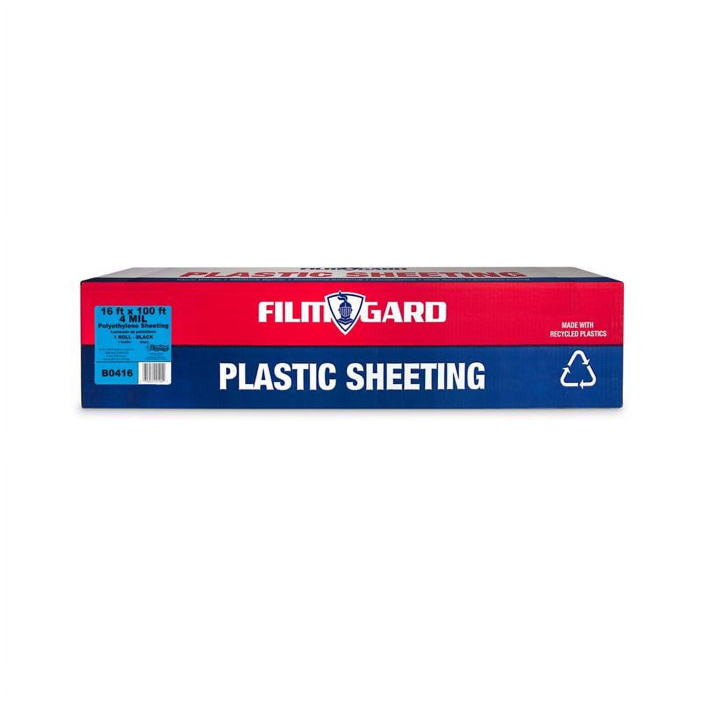 Film-gard 16' X 100' Black Polyethylene Construction Sheeting, 4 Mil
