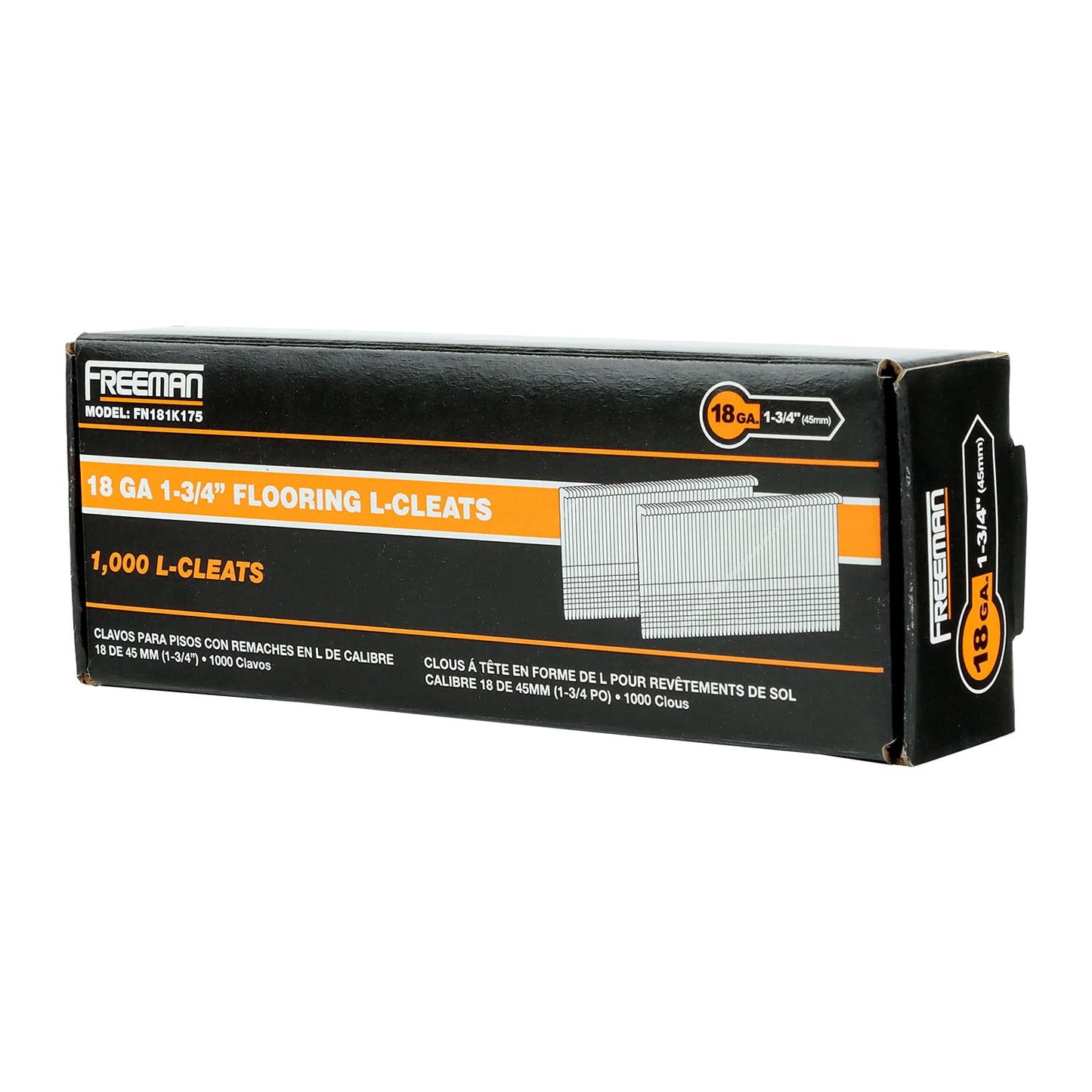 Freeman 18-Gauge 1-3/4" Glue Collated Flooring L-Cleats (1000 Count)
