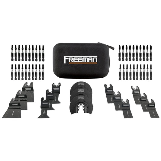 Freeman P55BBK 55-Piece Impact Driver Bits and Oscillating Blades Kit