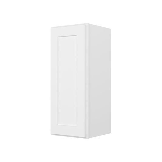 Furinno Shaker Wall Kitchen Cabinet 1-Door-2 Shelves, Ready to Assemble, 12 D x 12 W x 30 H, White