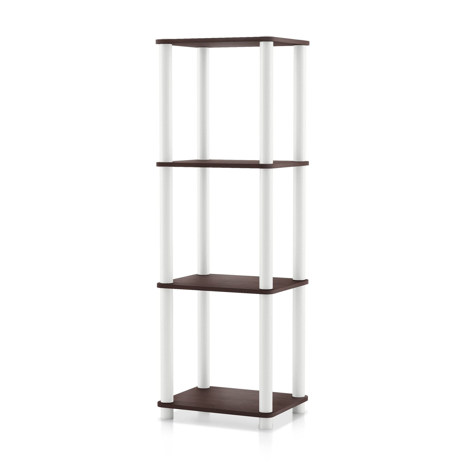 Furniture of America Brooks Adult Open Display Shelf Bookcase, 4-Tier 15-inch Shelves, Espresso