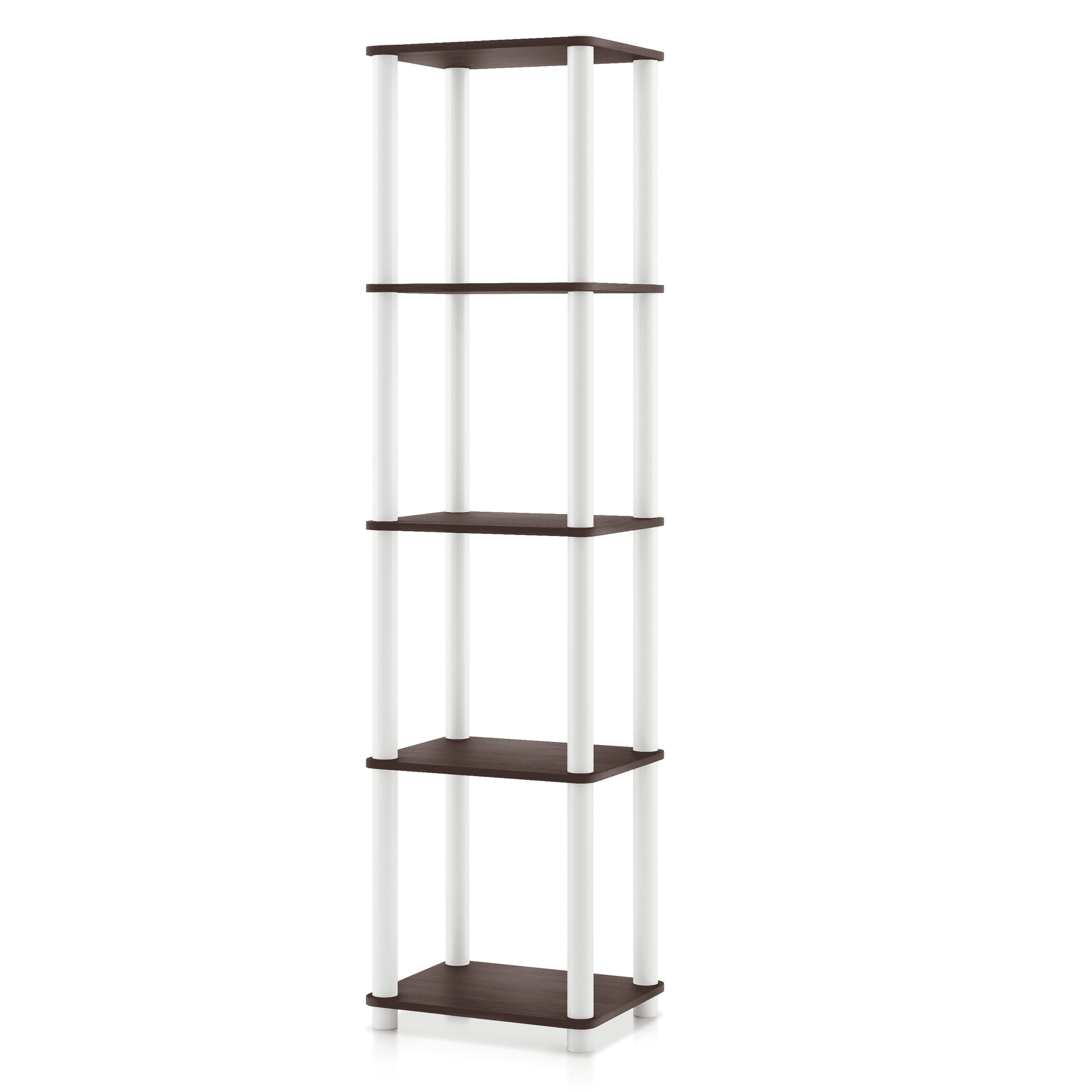 Furniture of America Brooks Adult Open Display Shelf Bookcase, 5-Tier 15-inch Shelves, Espresso