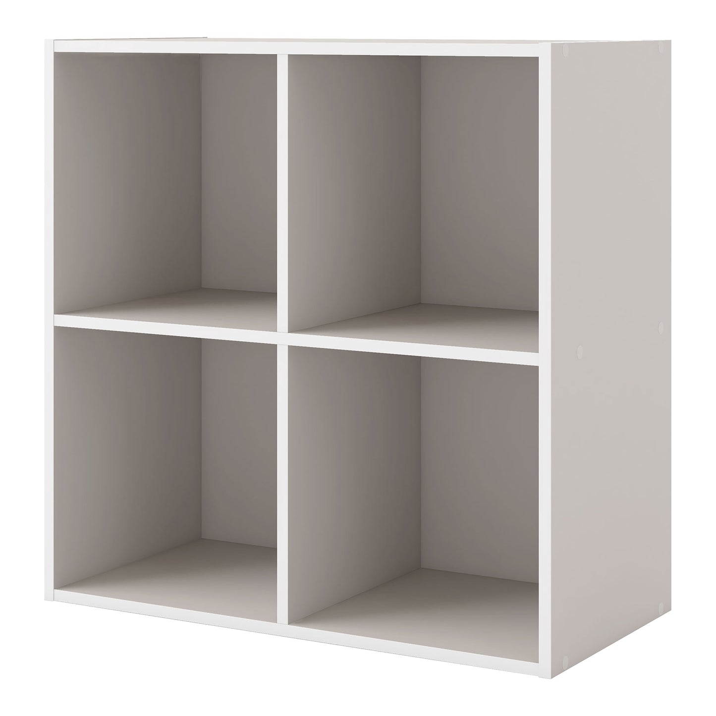 Furniture of America Brooks Stackable 4-Cube Wood Gray Bookcase
