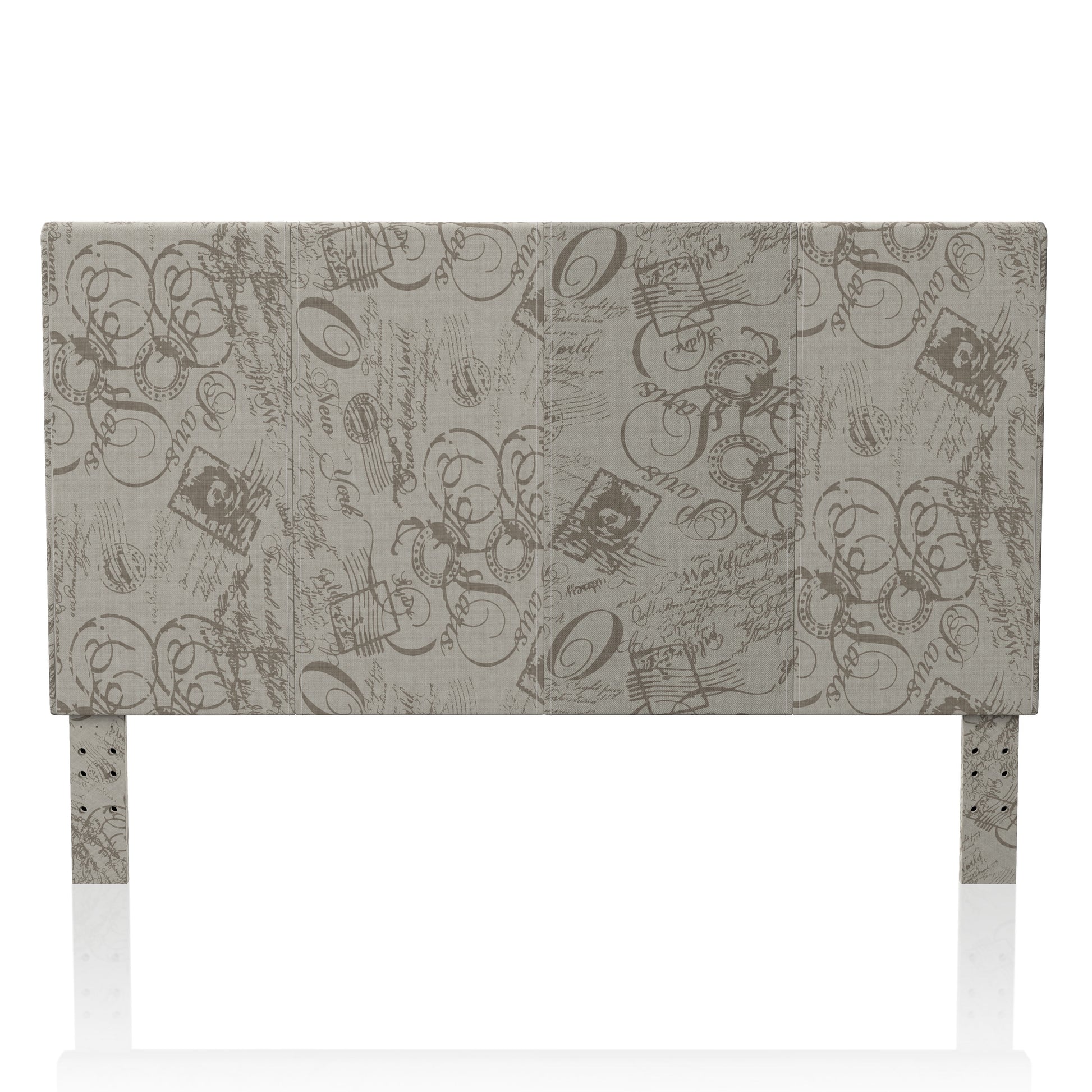 Furniture of America Mellie Fabric Headboard, Full/Queen, World Traveler