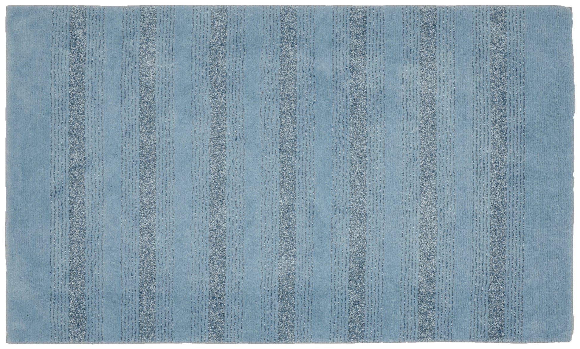 Garland Rug Essence Washable Nylon Basin Blue Bath Rug, 30" x 50"
