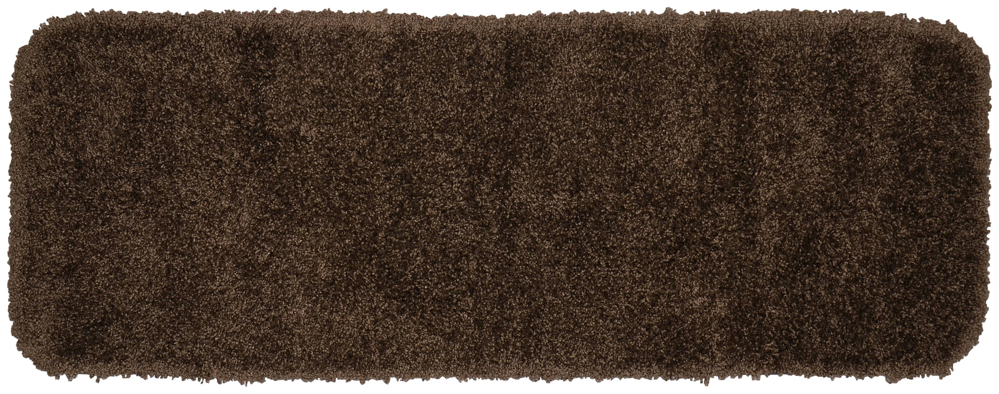 Garland Rug Serendipity Washable Nylon Chocolate Bathroom Runner, 22" x 60"