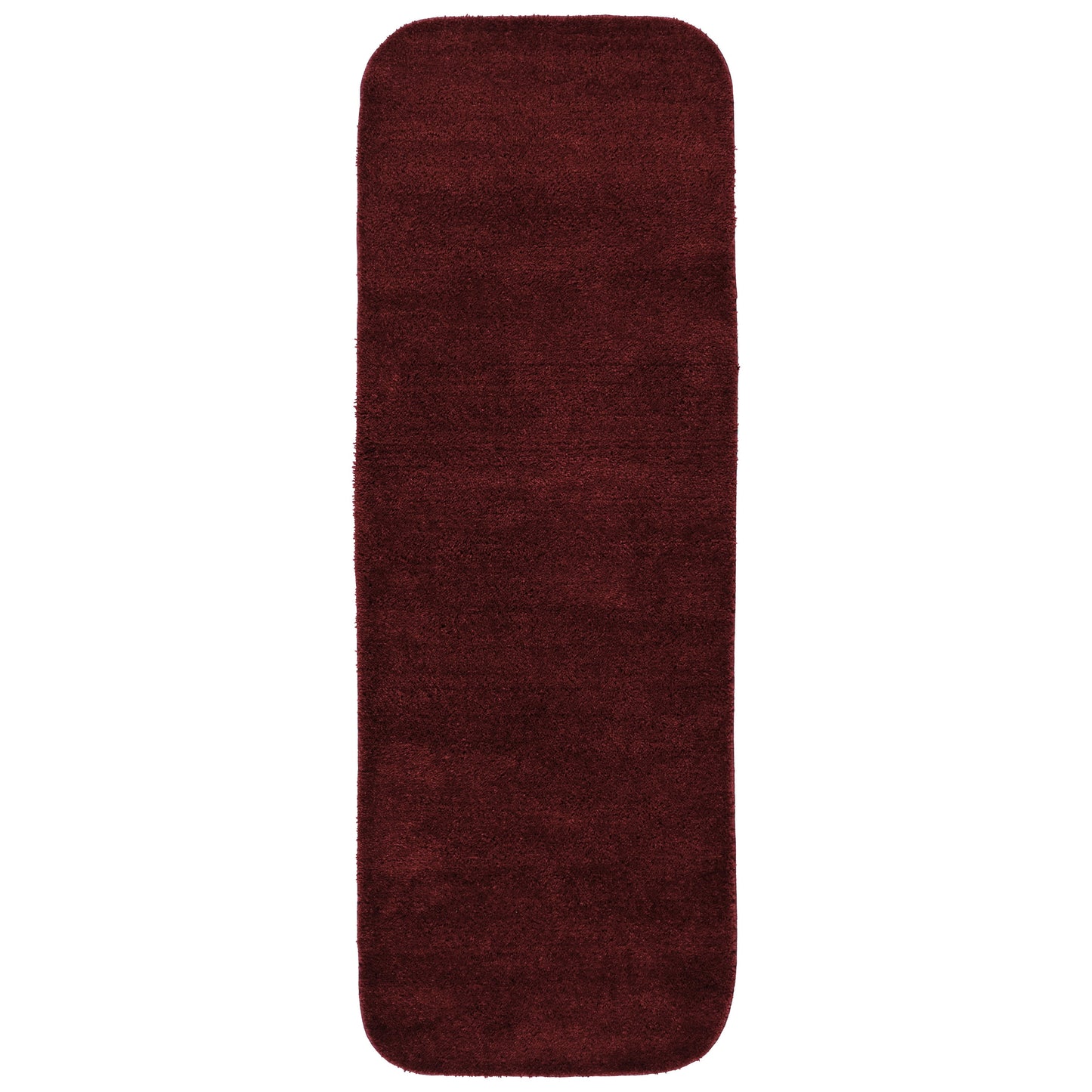 Garland Rug Traditional Washable Nylon Chili Red Bathroom Runner, 22" x 60"
