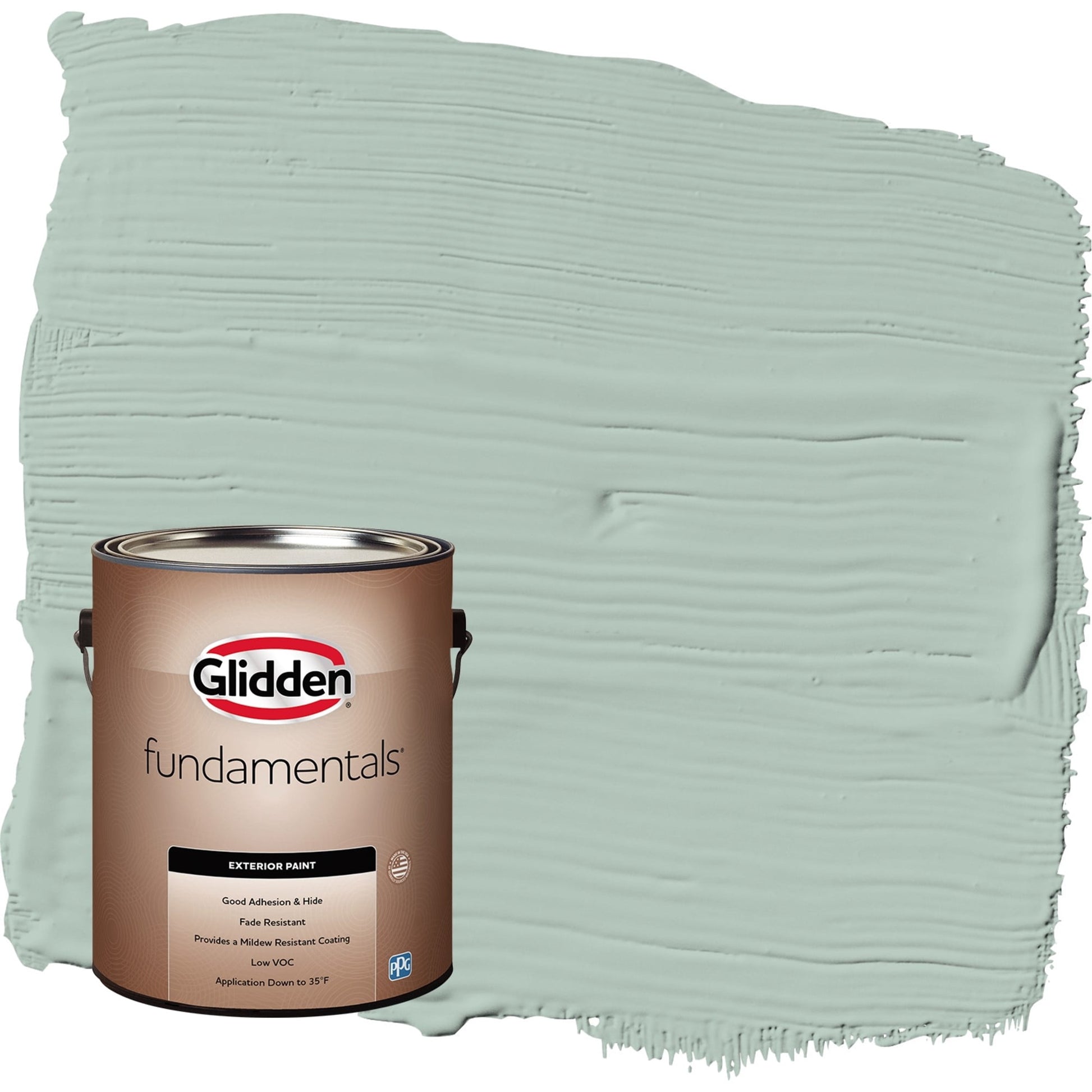 Glidden Fundamentals Aquamarine Dream / Blue Semi-Gloss Exterior Paint, 1 Gallon