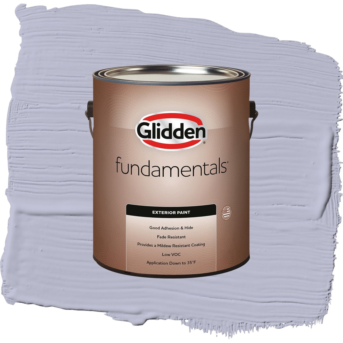Glidden Fundamentals Cosmic / Purple, Flat Exterior Paint, 1 Gallon
