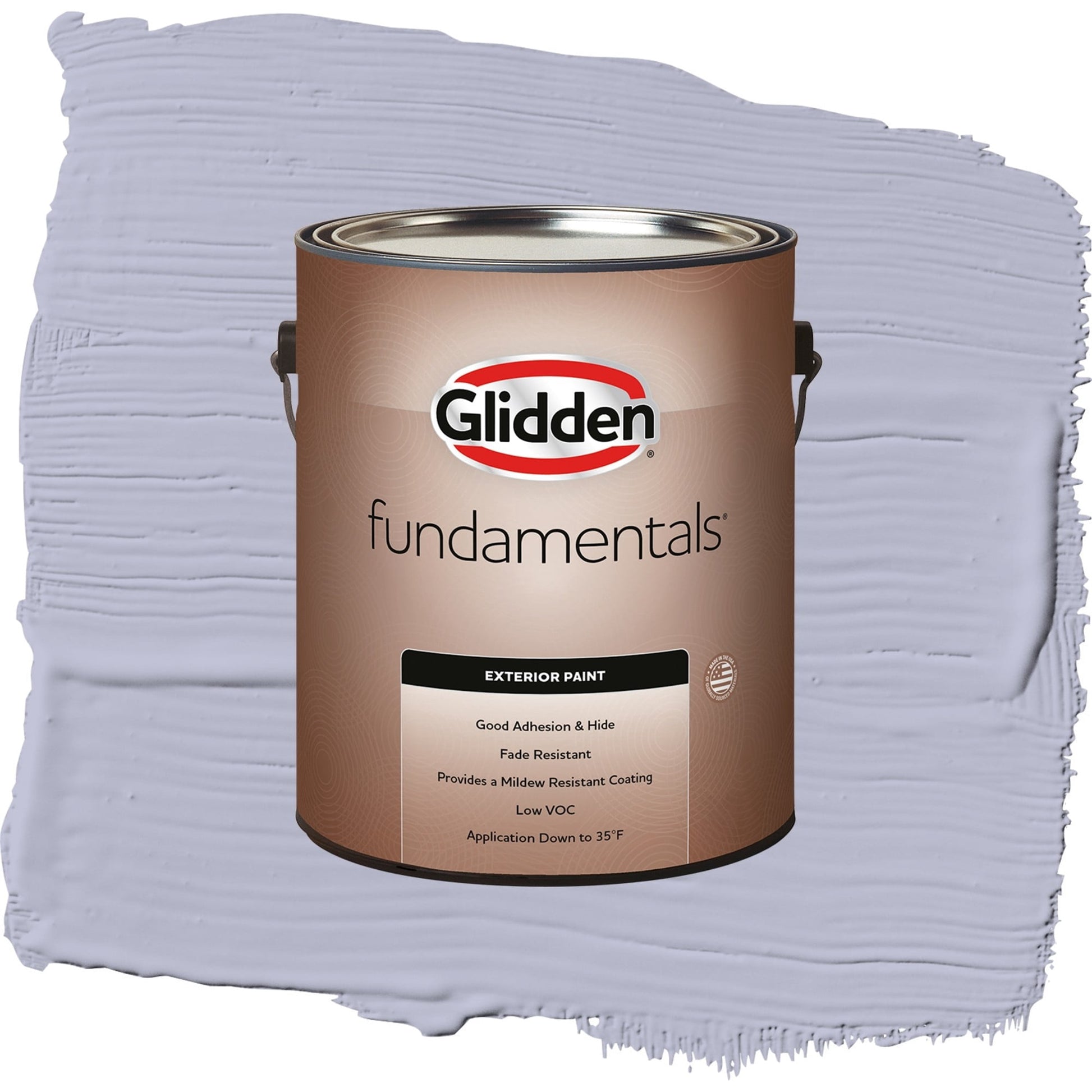 Glidden Fundamentals Cosmic / Purple, Satin Exterior Paint, 1 Gallon