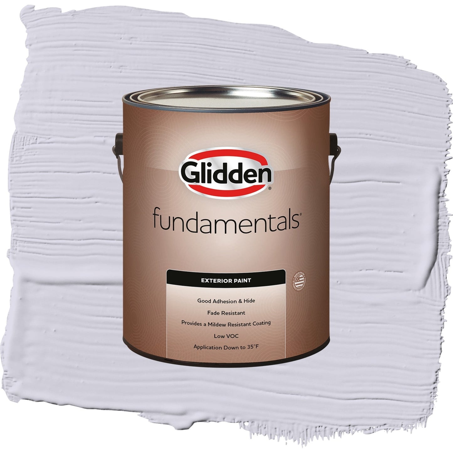 Glidden Fundamentals Frosted Lilac / Purple, Semi-Gloss Exterior Paint, 1 Gallon