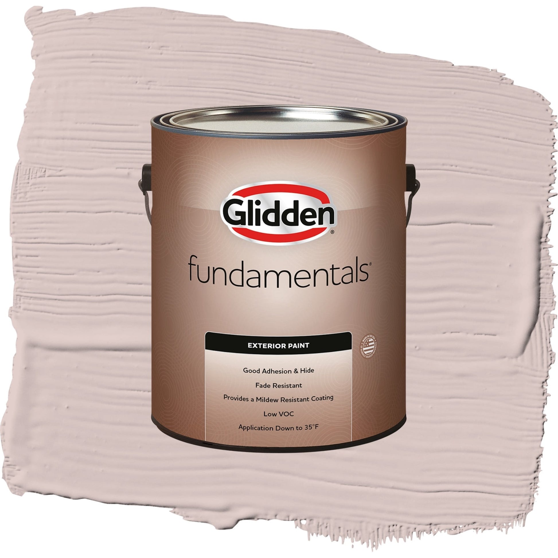 Glidden Fundamentals Just Gorgeous / Pink, Semi-Gloss Exterior Paint, 1 Gallon