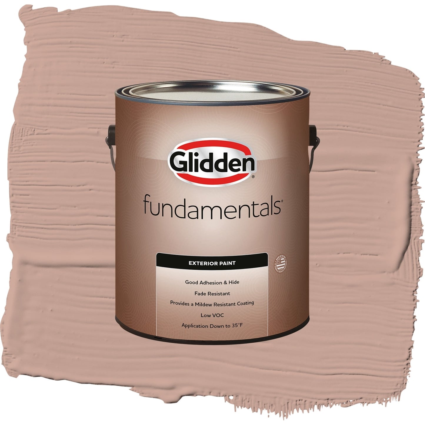 Glidden Fundamentals Just Rosey / Orange, Semi-Gloss Exterior Paint, 1 Gallon