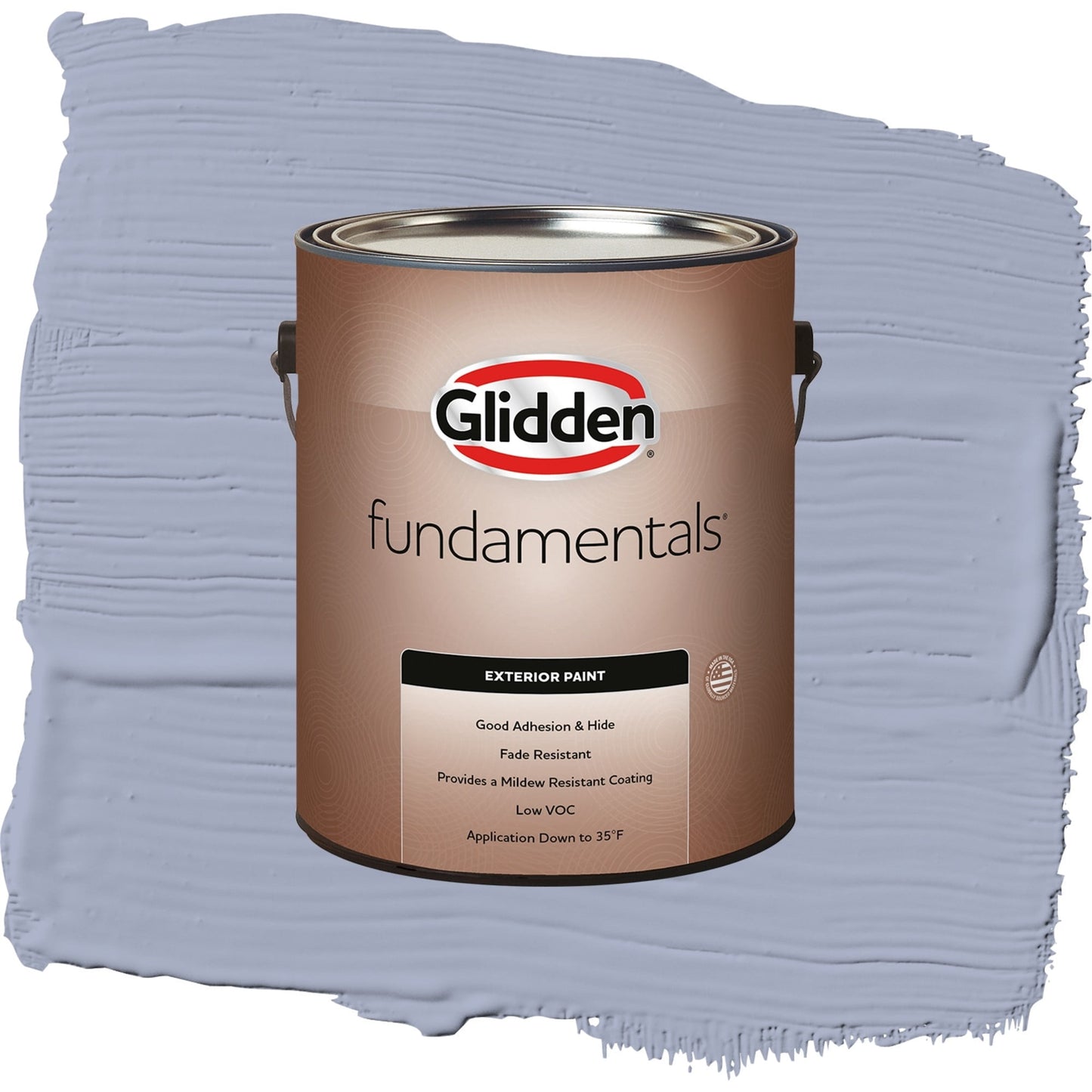 Glidden Fundamentals Lilac Time / Purple, Semi-Gloss Exterior Paint, 1 Gallon