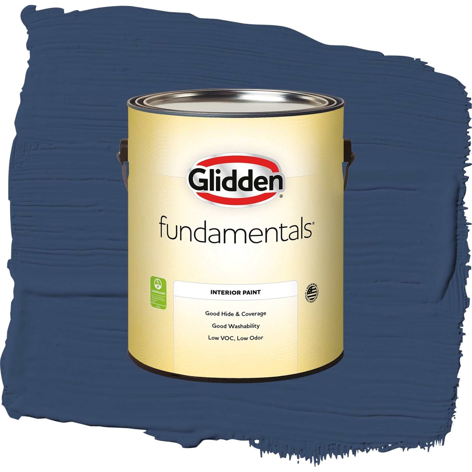 Glidden Fundamentals Annapolis Blue, Semi-Gloss Interior Paint, 1 Gallon