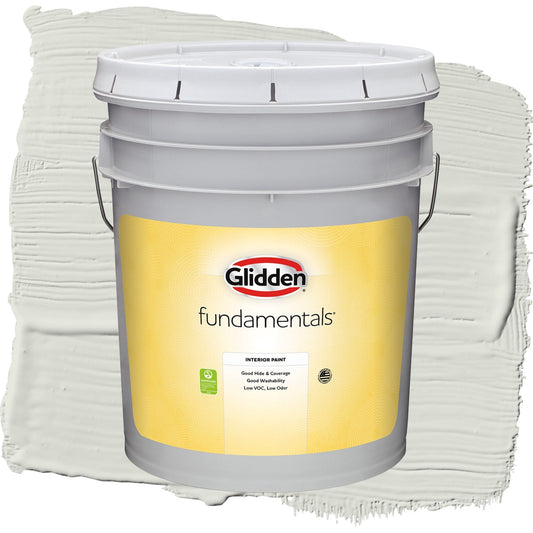 Glidden Fundamentals Anonymous / Green, Flat Interior Paint, 5 Gallon