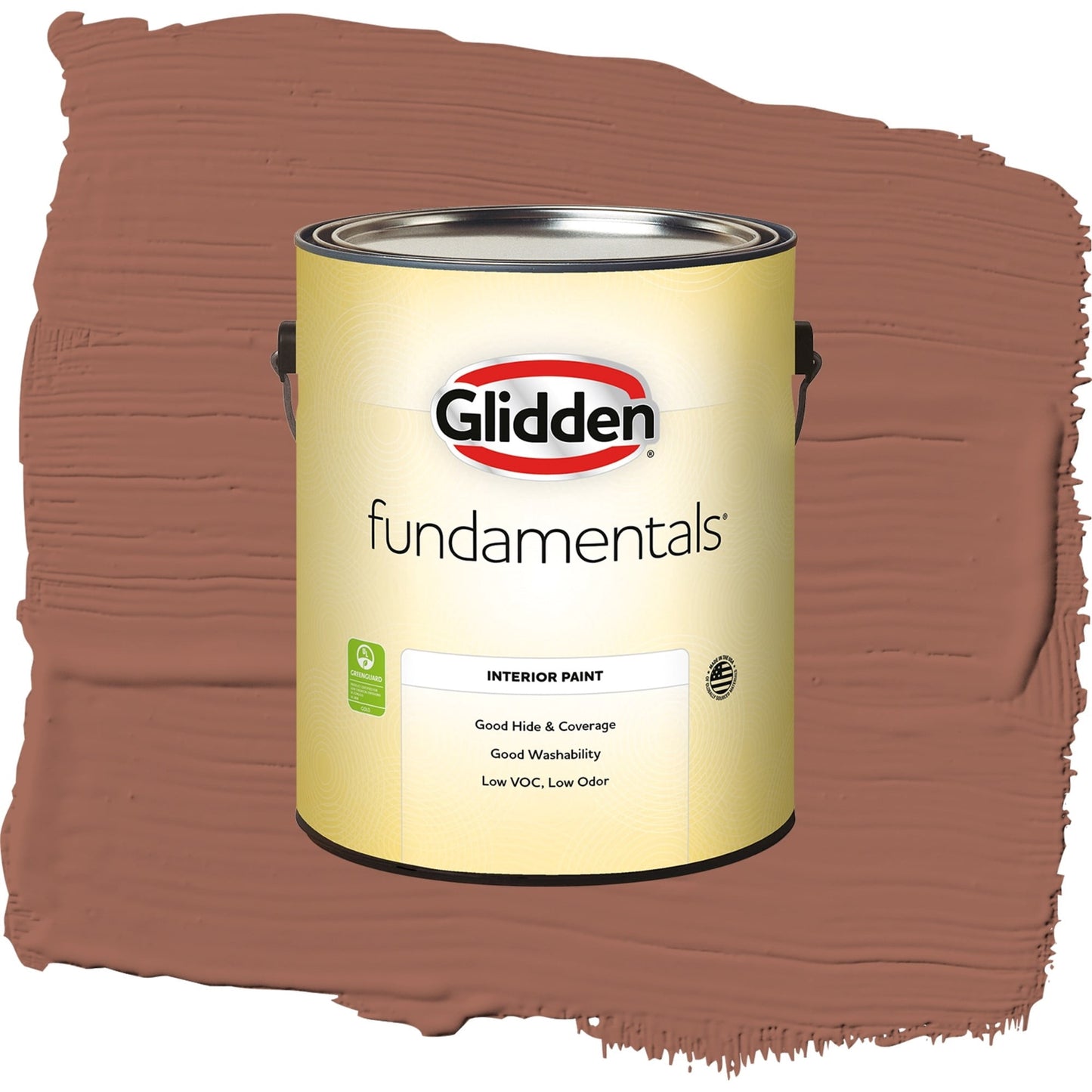 Glidden Fundamentals Apple Brown Betty / Orange, Eggshell Interior Paint, 1 Gallon