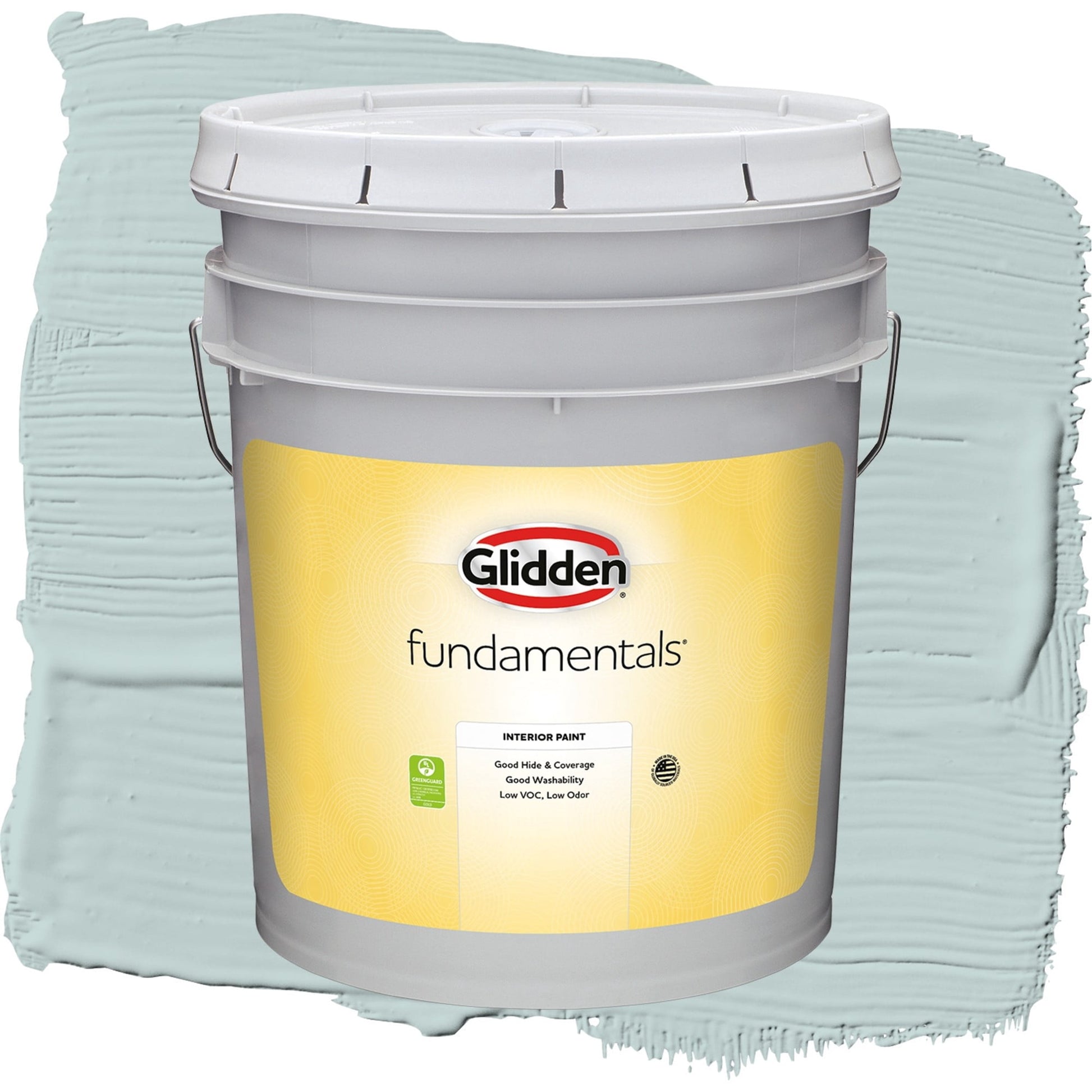 Glidden Fundamentals Babbling Brook / Green, Flat Interior Paint, 5 Gallon