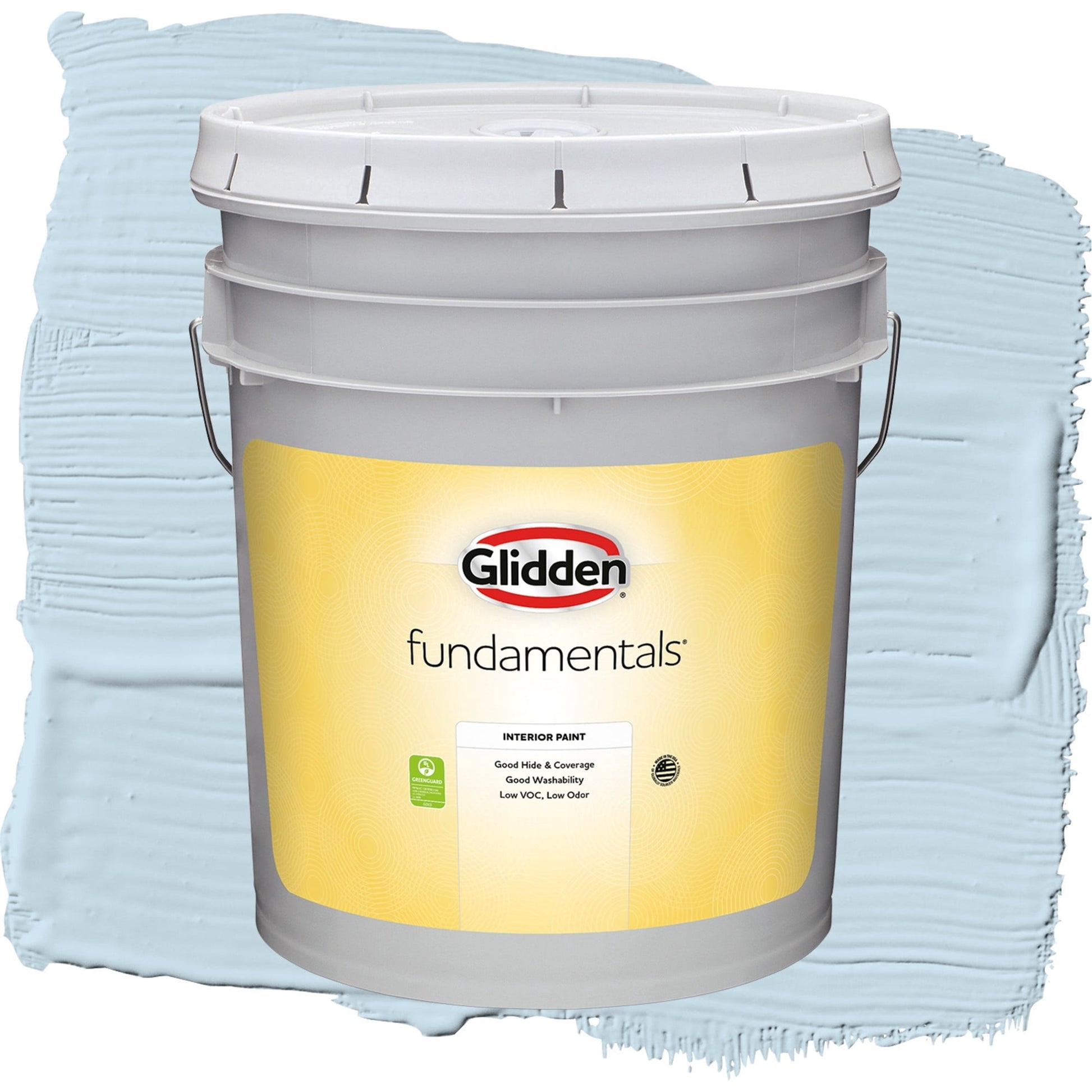 Glidden Fundamentals Blue Pearl / Blue, Flat Interior Paint, 5 Gallon