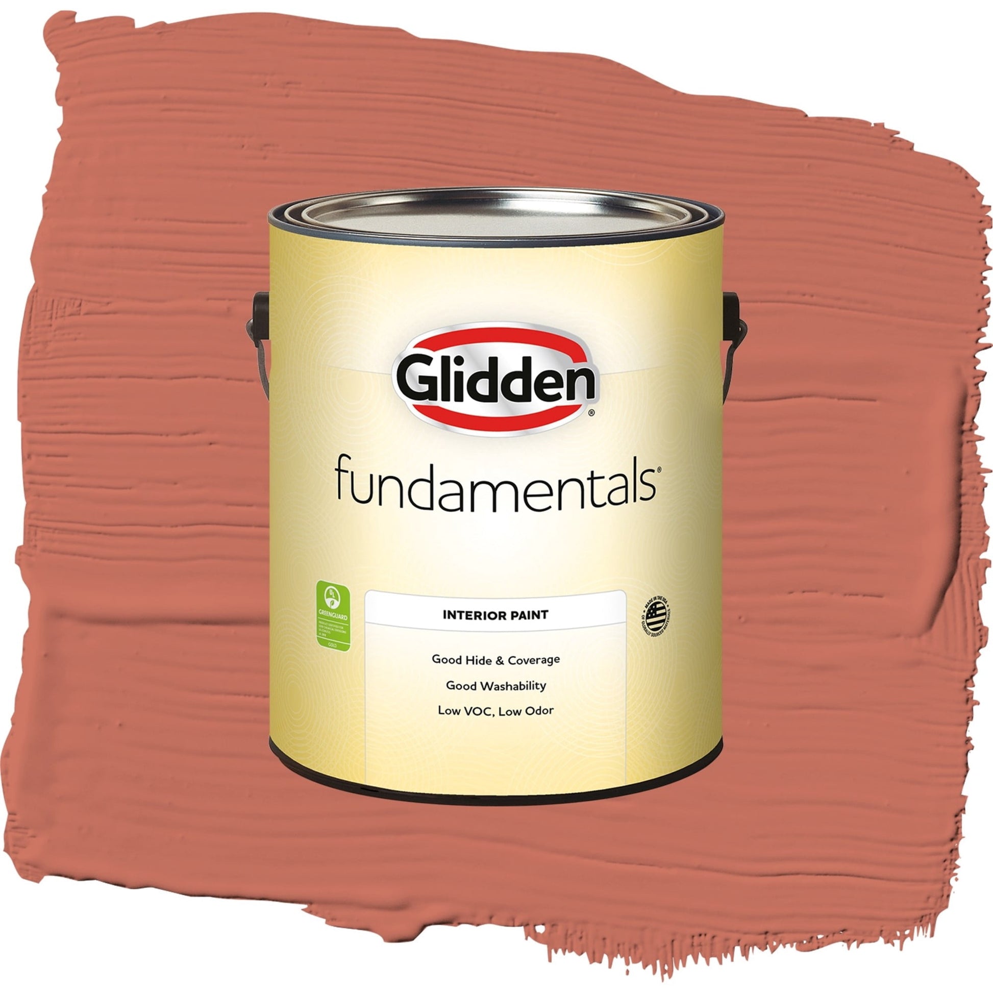 Glidden Fundamentals Cajun Spice / Orange, Eggshell Interior Paint, 1 Gallon