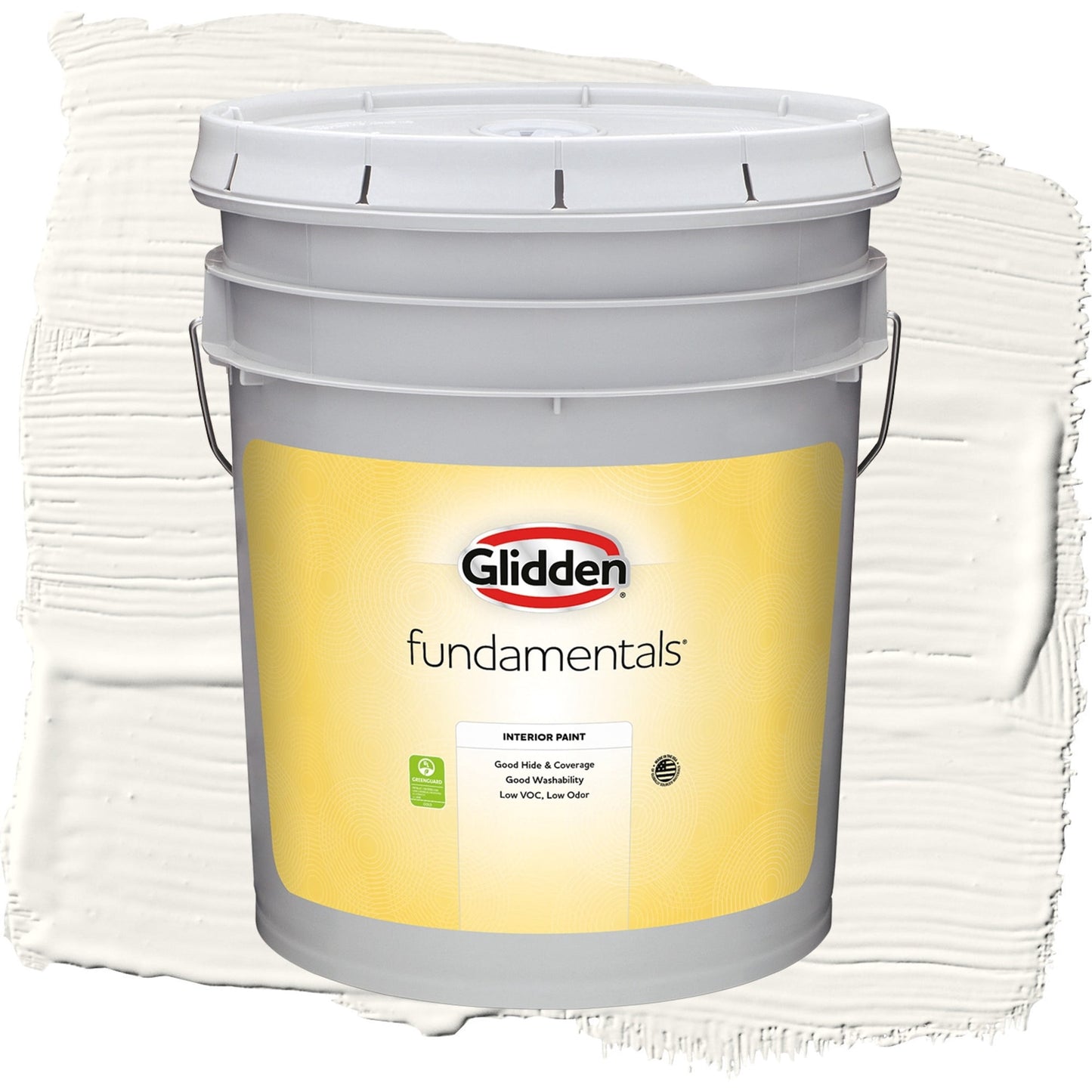 Glidden Fundamentals Cotton Tail / Gray, Eggshell Interior Paint, 5 Gallon