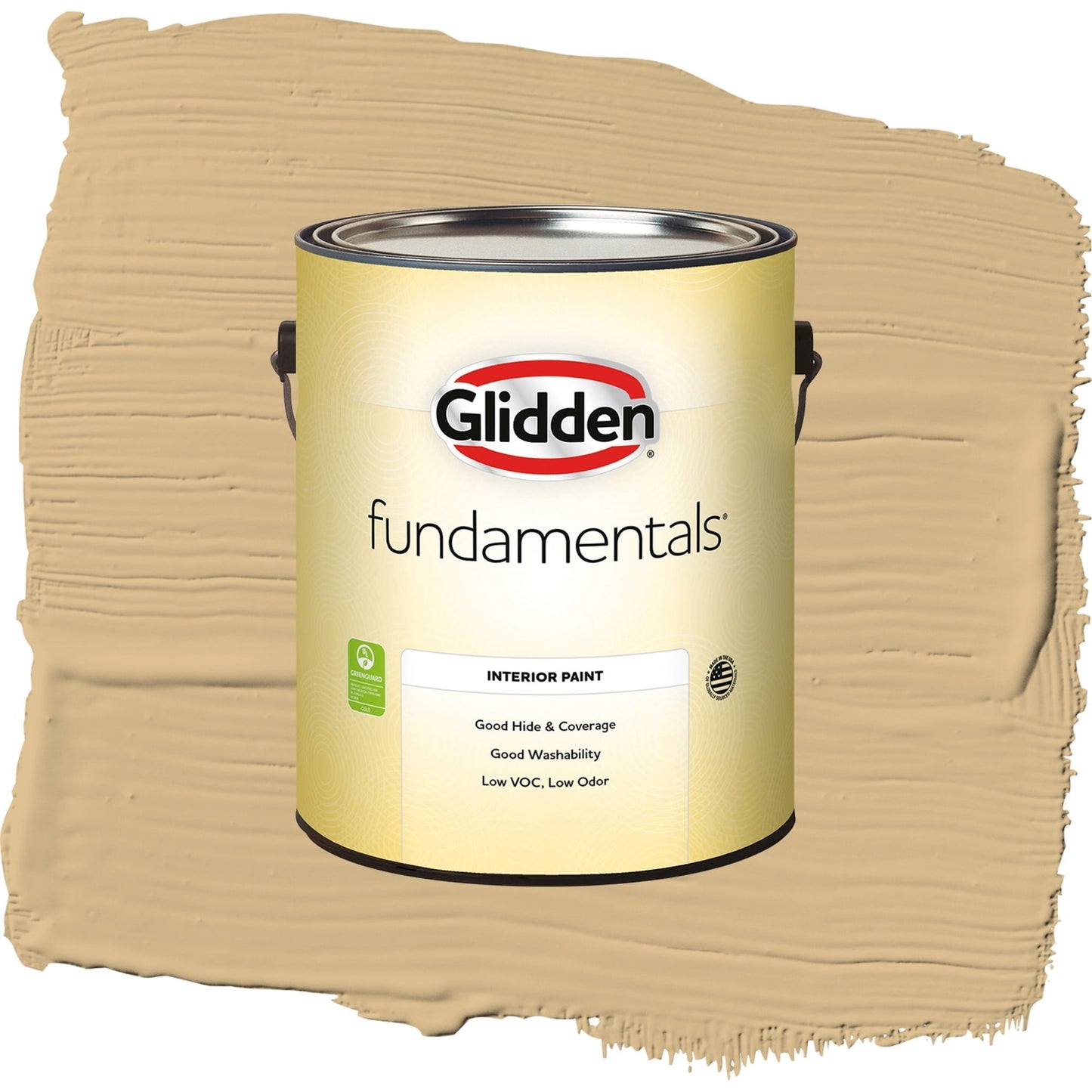 Glidden Fundamentals Craftsman Gold / Yellow, Semi-Gloss Interior Paint, 1 Gallon
