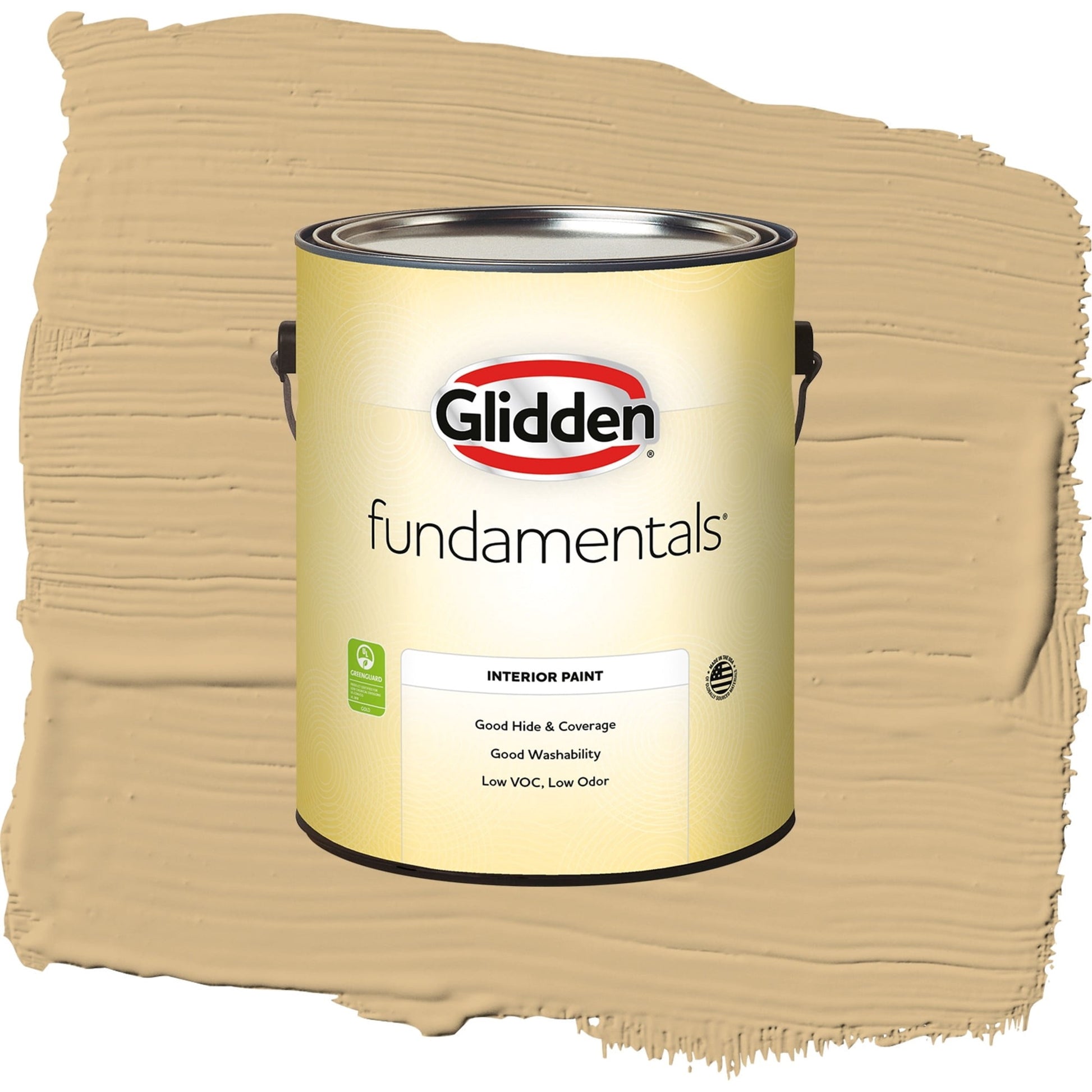 Glidden Fundamentals Craftsman Gold / Yellow, Semi-Gloss Interior Paint, 1 Gallon