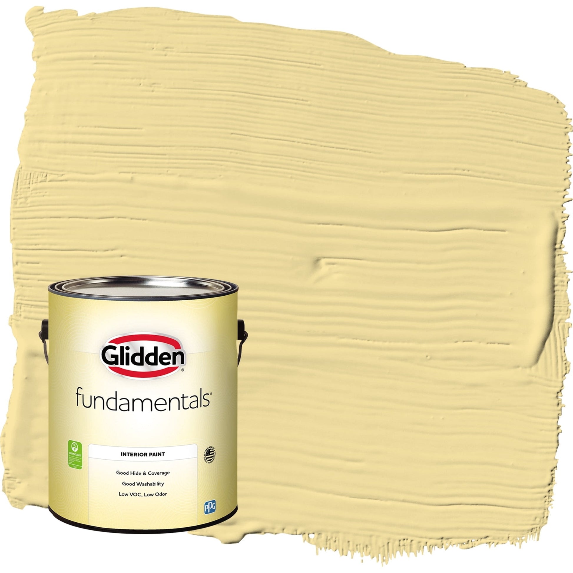 Glidden Fundamentals Demeter / Yellow, Eggshell Interior Paint, 1 Gallon