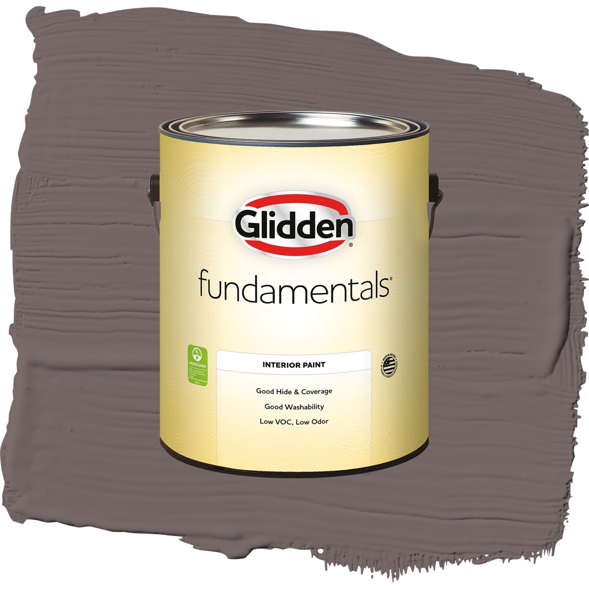Glidden Fundamentals Eagle Eye / Brown, Eggshell Interior Paint, 1 Gallon
