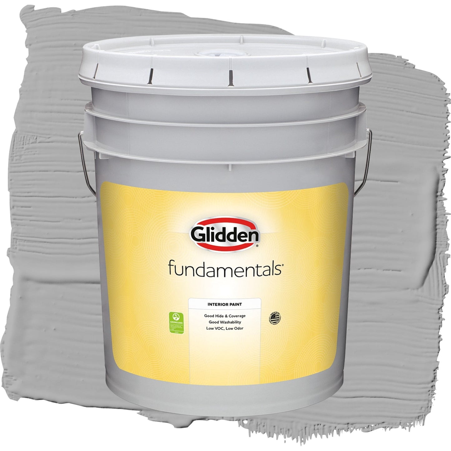 Glidden Fundamentals Flagstone / Gray, Flat Interior Paint, 5 Gallon