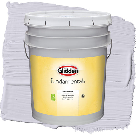 Glidden Fundamentals Frosted Lilac / Purple, Eggshell Interior Paint, 5 Gallon