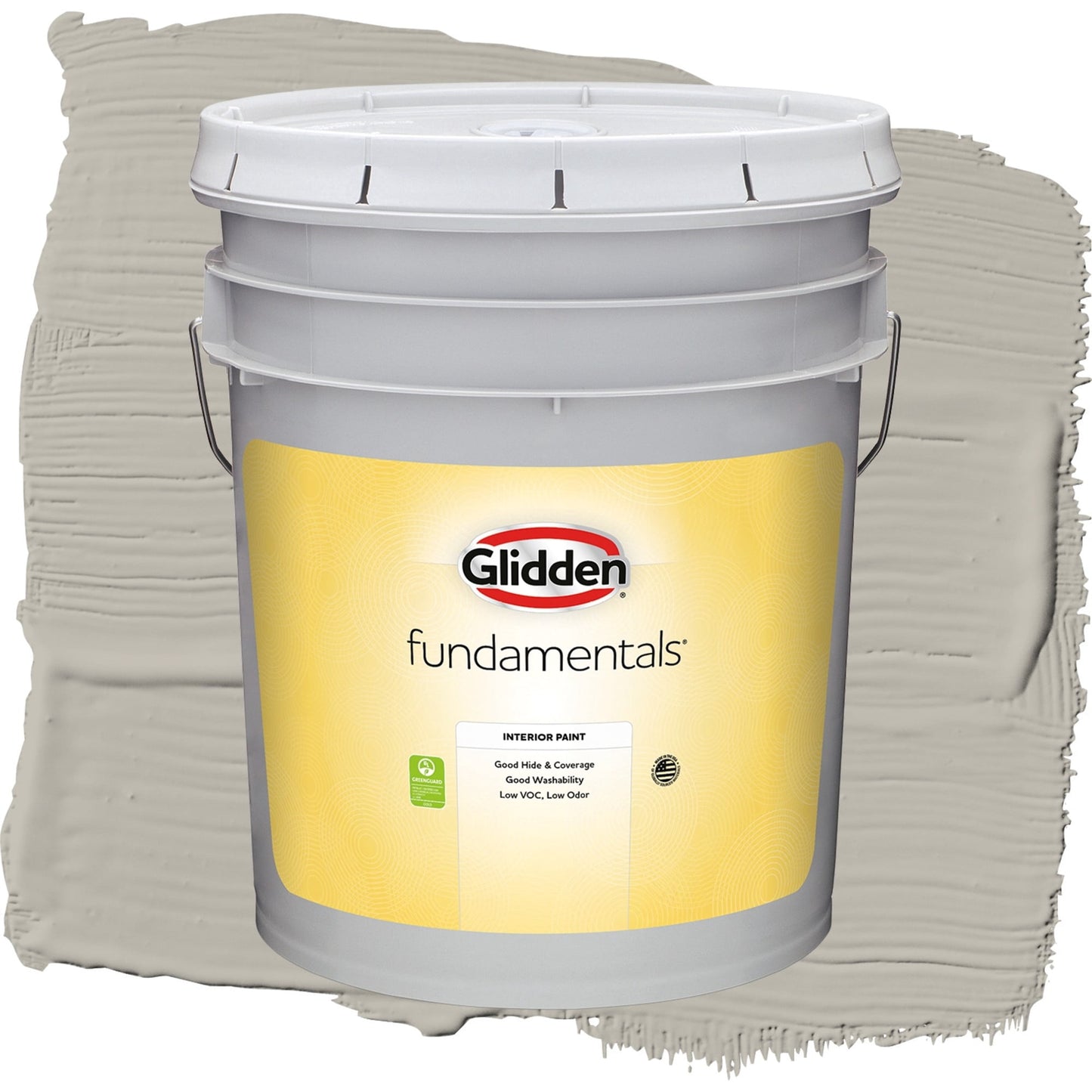 Glidden Fundamentals Ghost Writer / Beige, Flat Interior Paint, 5 Gallon