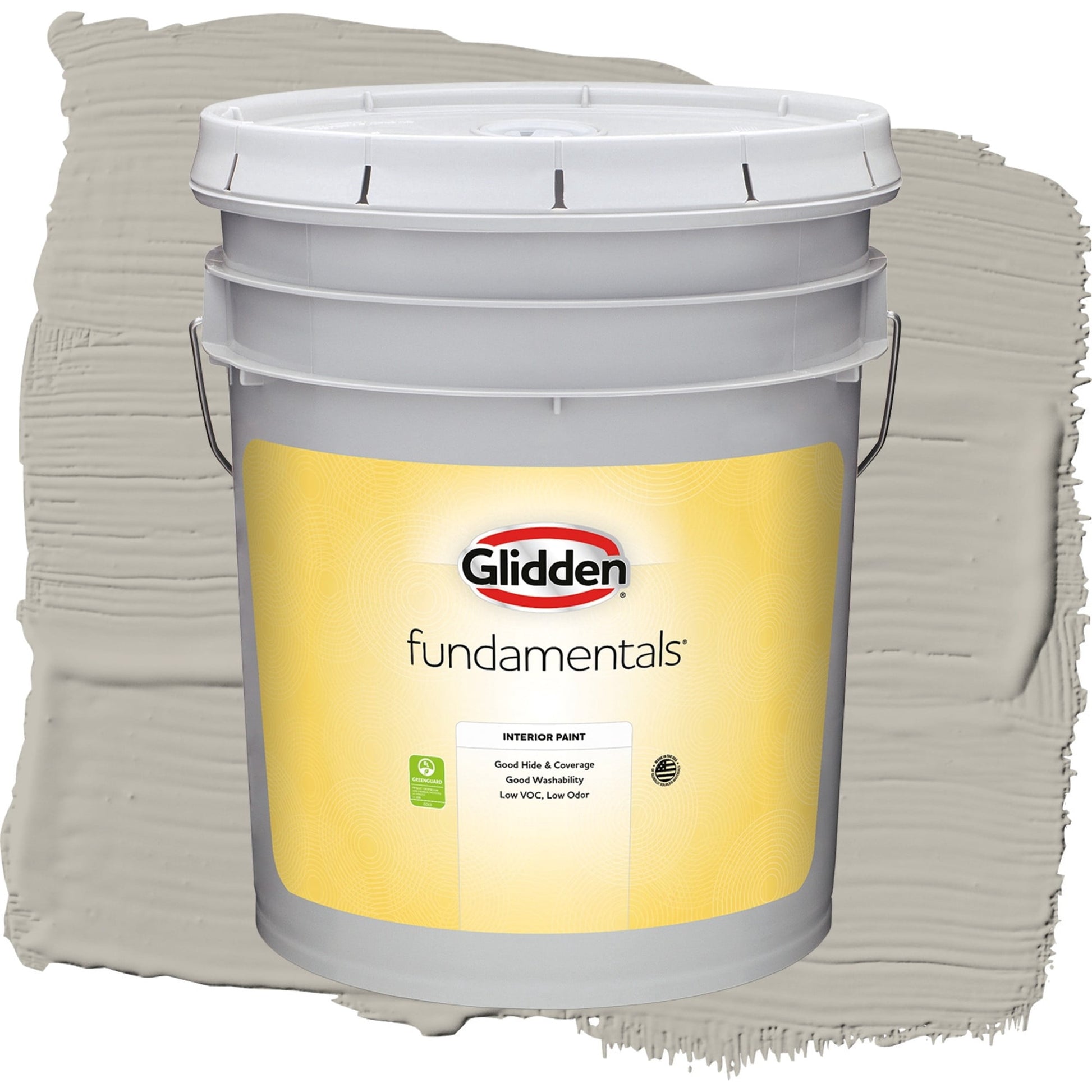 Glidden Fundamentals Ghost Writer / Beige, Flat Interior Paint, 5 Gallon