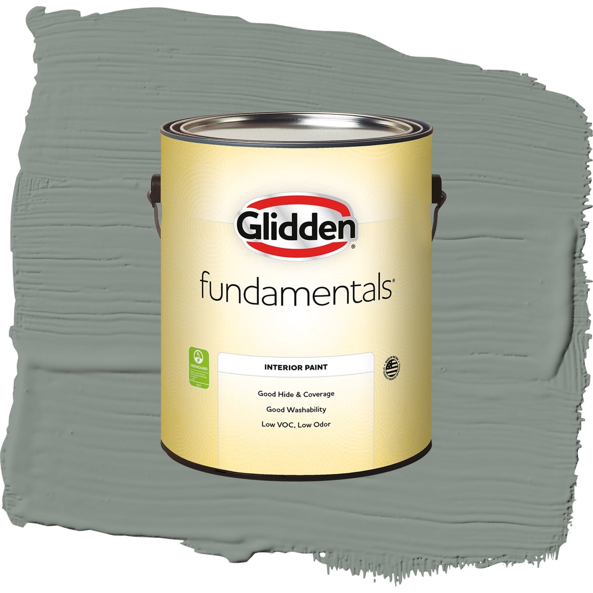 Glidden Fundamentals Gray Heron / Grey, Semi-Gloss Interior Paint, 1 Gallon