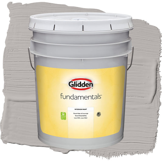 Glidden Fundamentals Gray Marble / Grey, Flat Interior Paint, 5 Gallon
