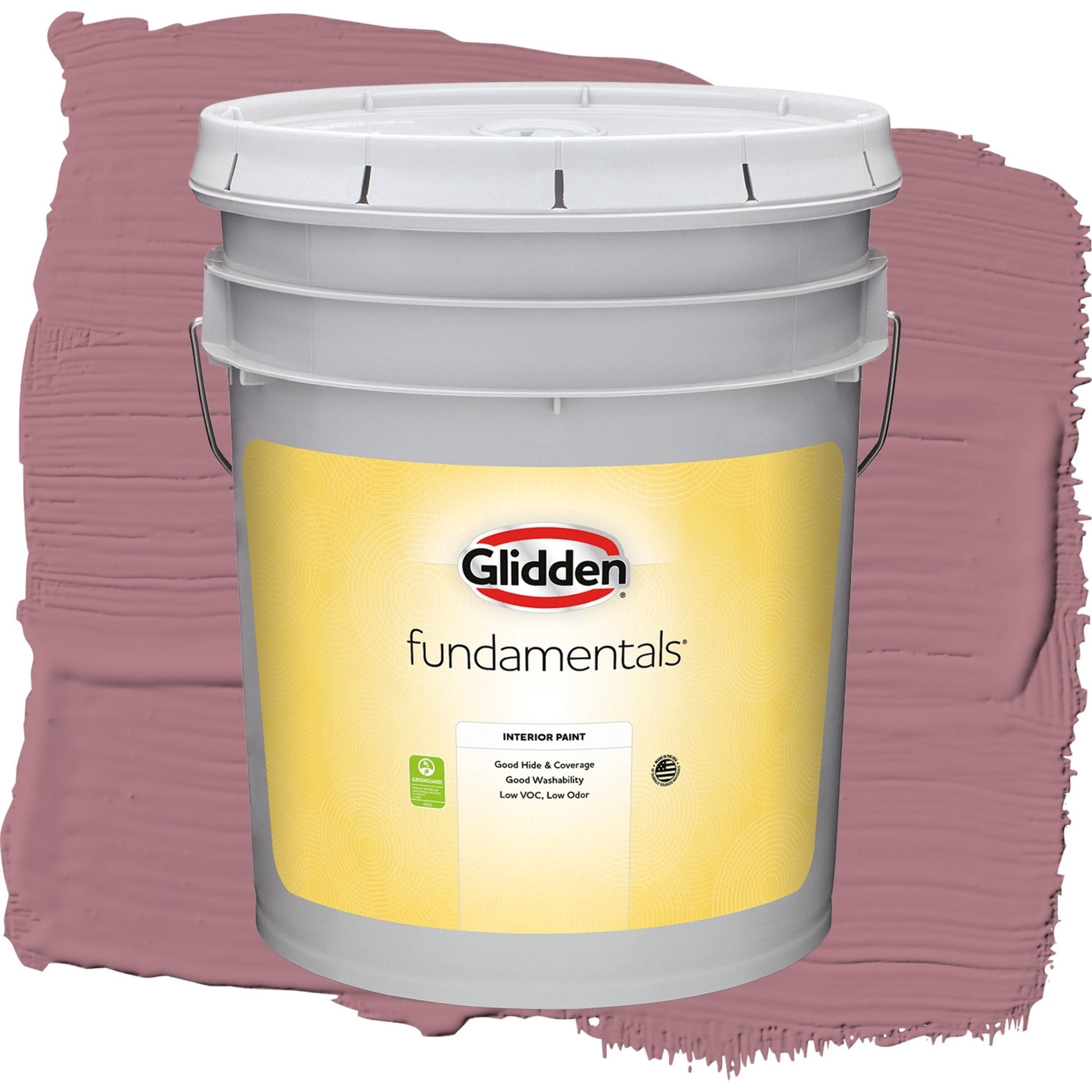 Glidden Fundamentals Mauve Madness / Purple, Eggshell Interior Paint, 5 Gallon