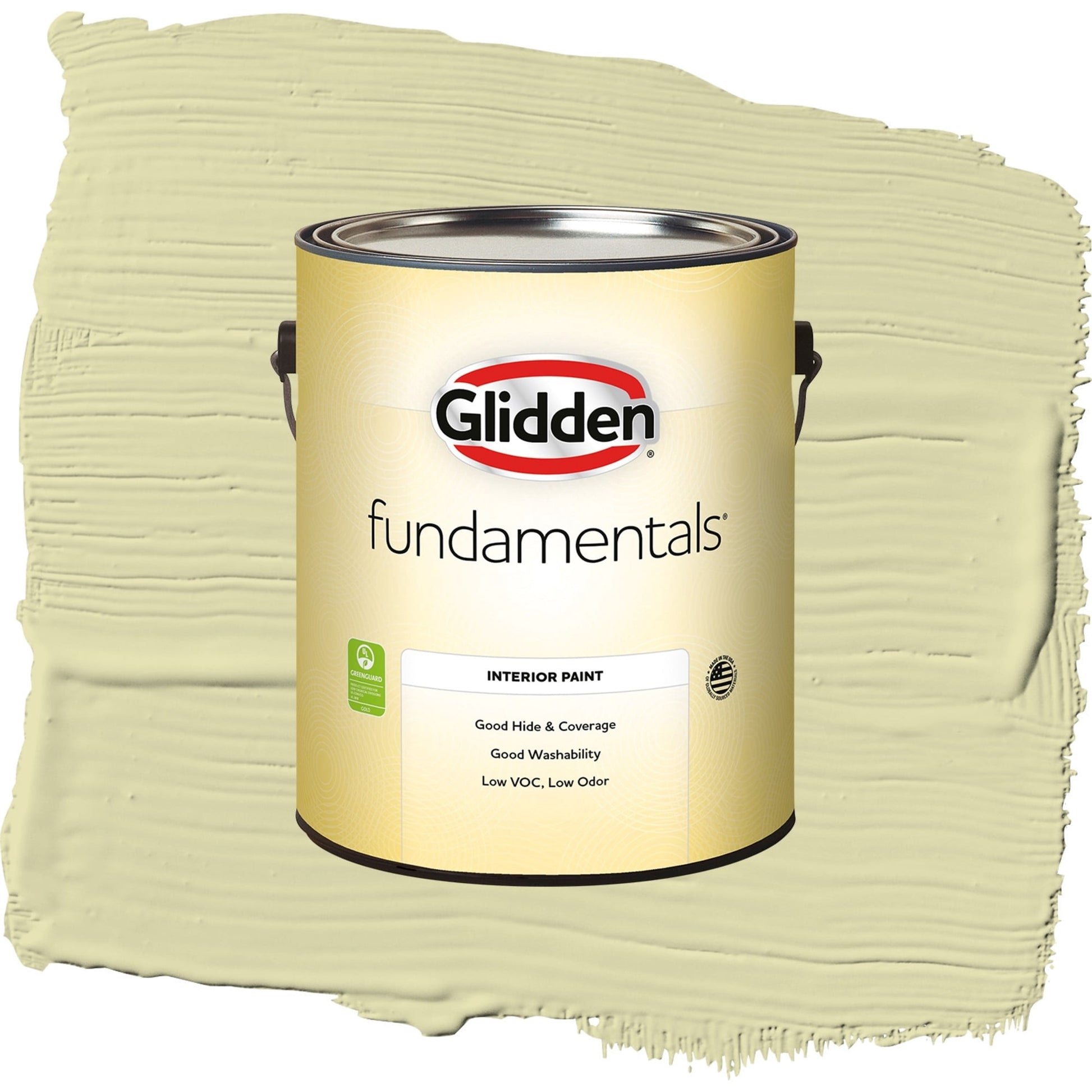 Glidden Fundamentals Misty Moor / Green, Semi-Gloss Interior Paint, 1 Gallon