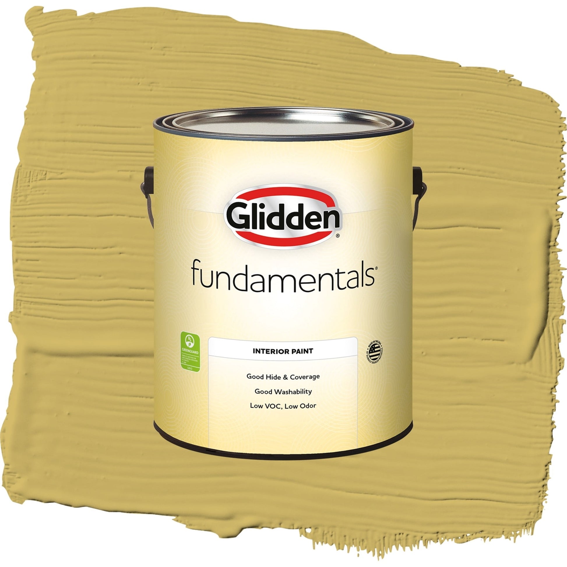 Glidden Fundamentals Split Pea Soup / Green, Semi-Gloss Interior Paint, 1 Gallon