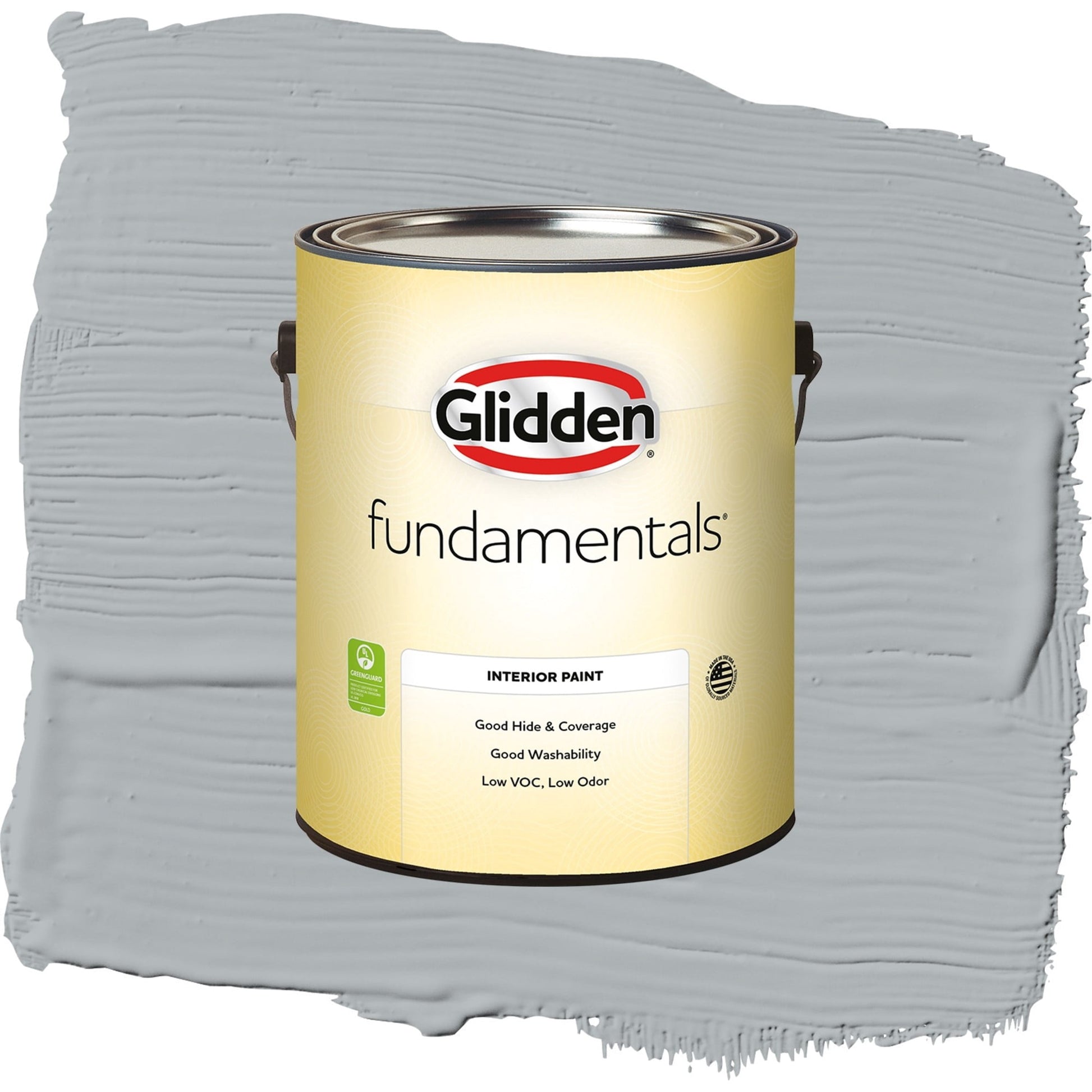 Glidden Fundamentals Stargazer / Gray, Eggshell Interior Paint, 1 Gallon