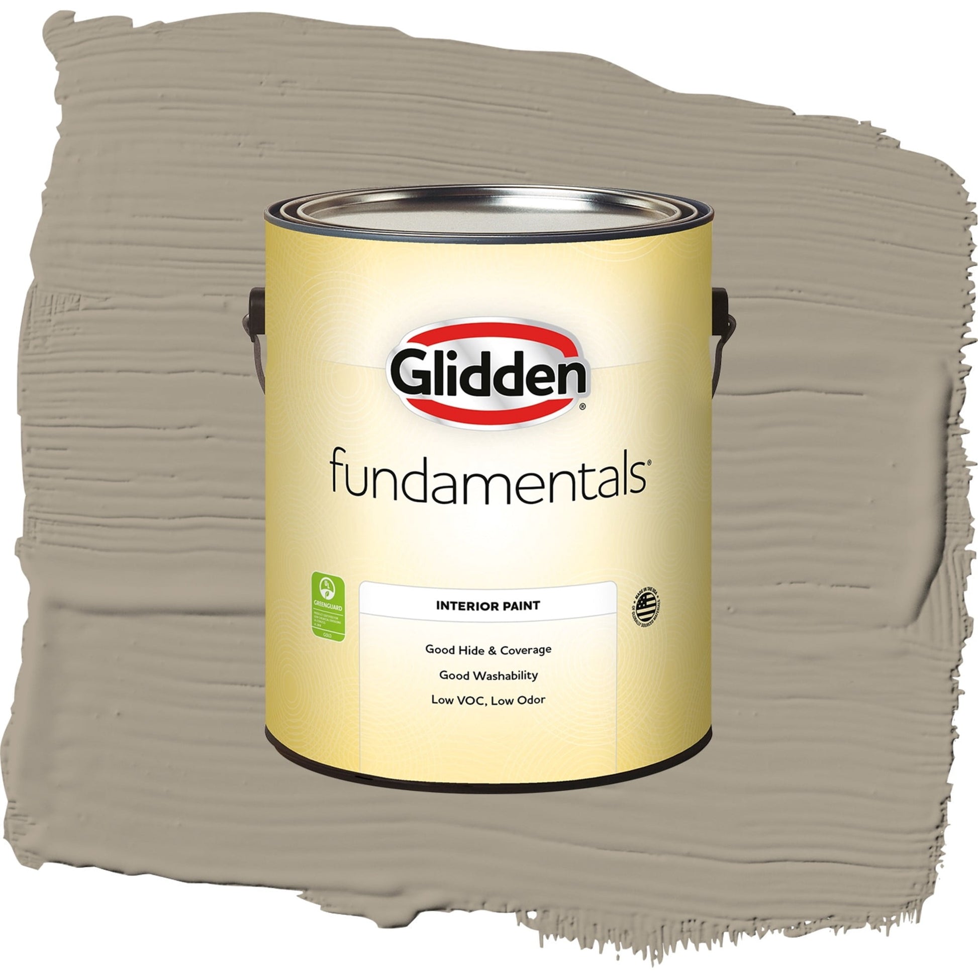 Glidden Fundamentals Stonehenge Greige / Gray, Eggshell Interior Paint, 1 Gallon