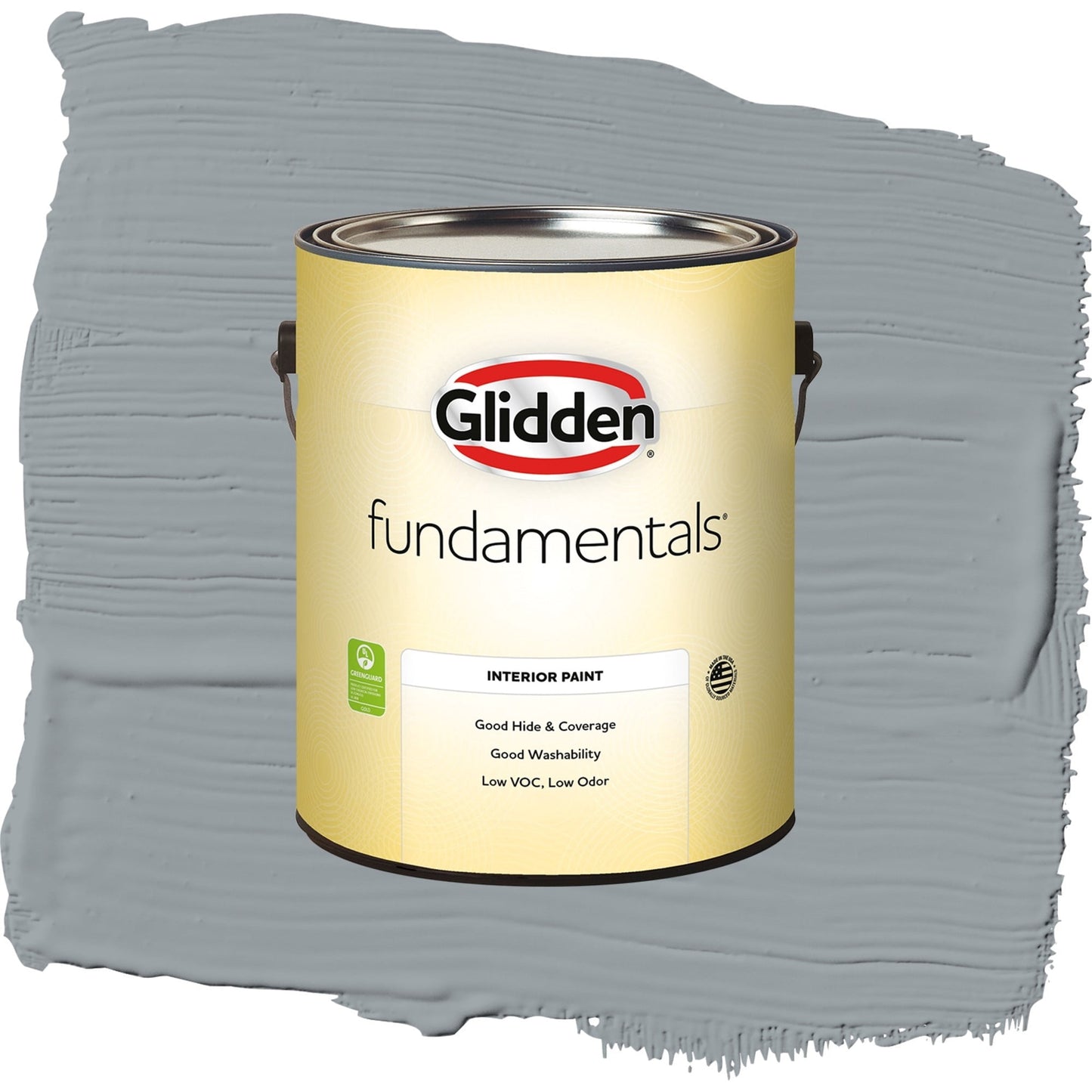 Glidden Fundamentals UFO / Gray, Eggshell Interior Paint, 1 Gallon