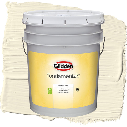 Glidden Fundamentals Mesa Beige / Yellow, Flat Interior Paint, 5 Gallon