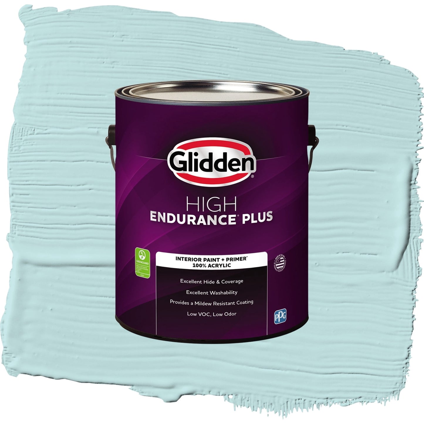 Glidden HEP Misty Aqua / Blue, Semi-Gloss Interior Paint with Primer, 1 Gallon
