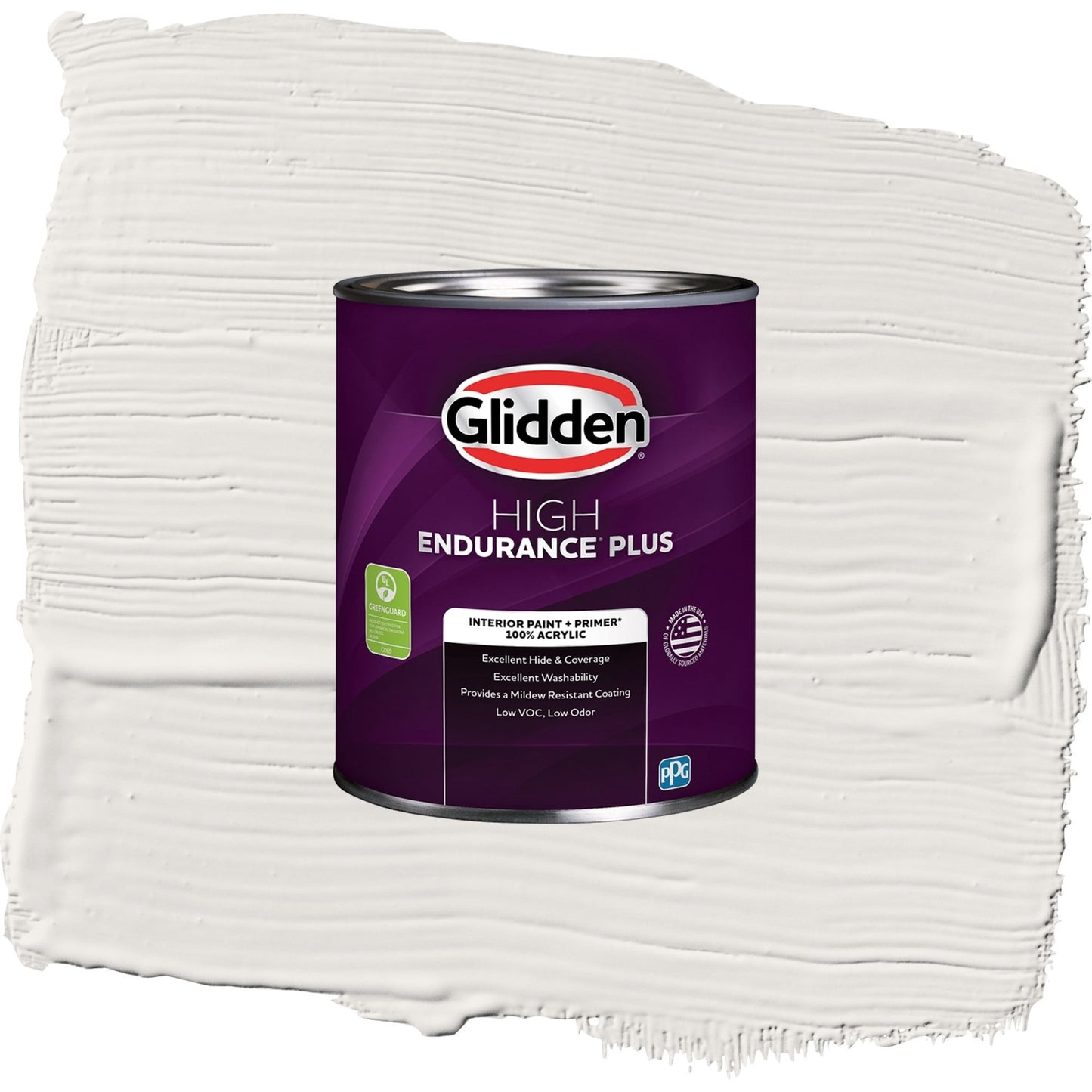 Glidden HEP Arctic Cotton / White Eggshell Interior Paint with Primer, 1 Quart