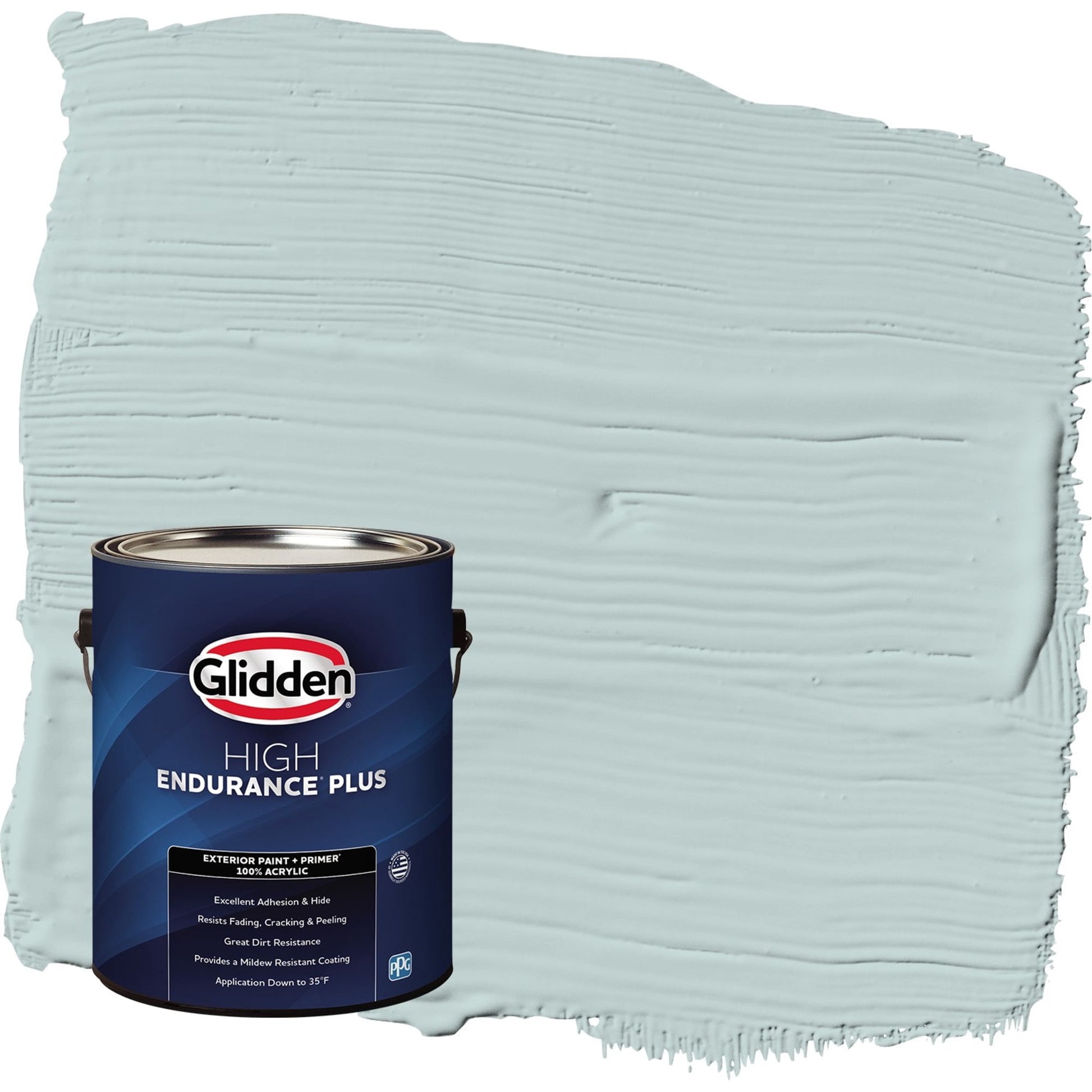 Glidden HEP Babbling Brook / Green Satin Exterior Paint with Primer, 1 Gallon