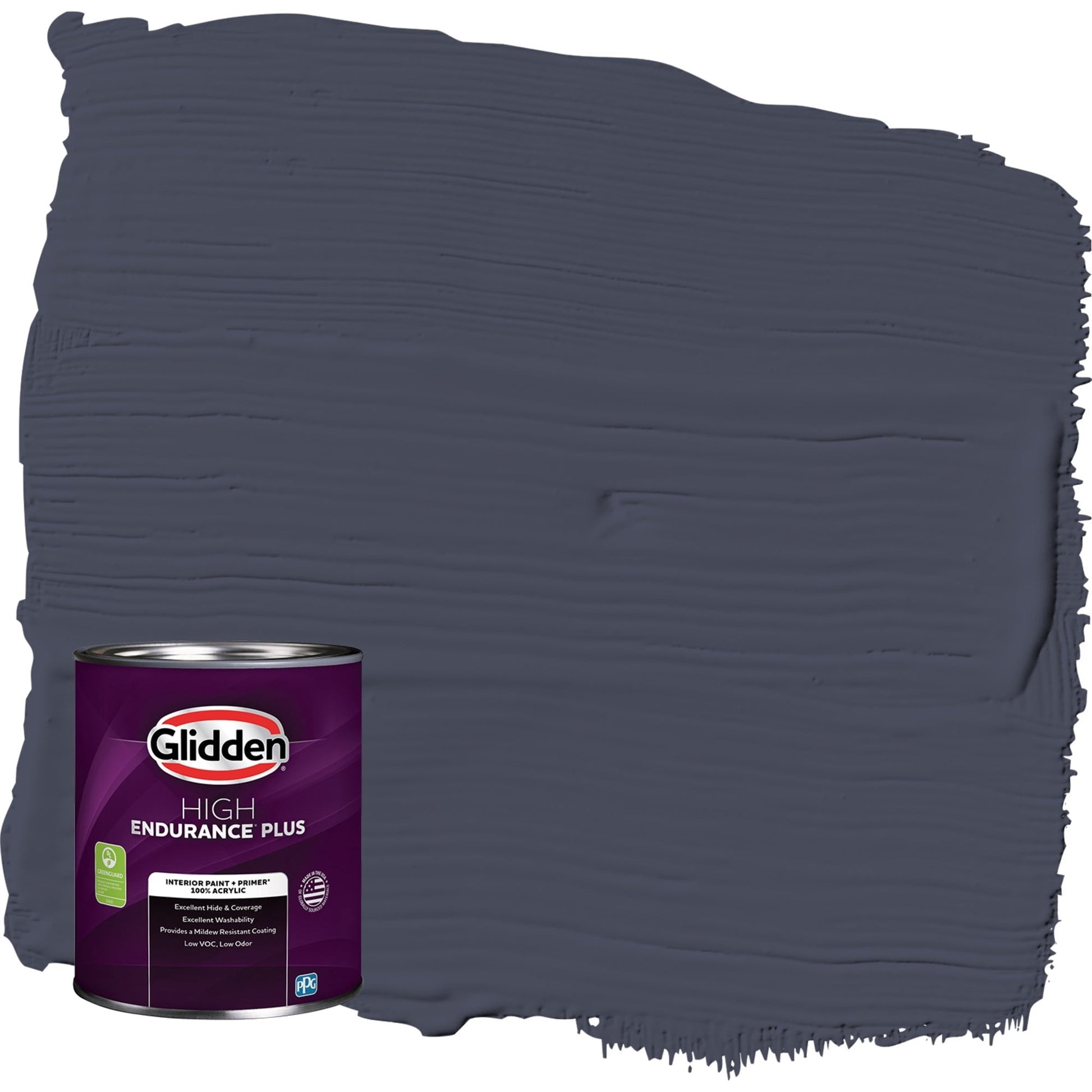 Glidden HEP Llama Negra / Pintura Interior CÃ¡scara de Huevo PÃºrpura con Primer, 1 Cuarto