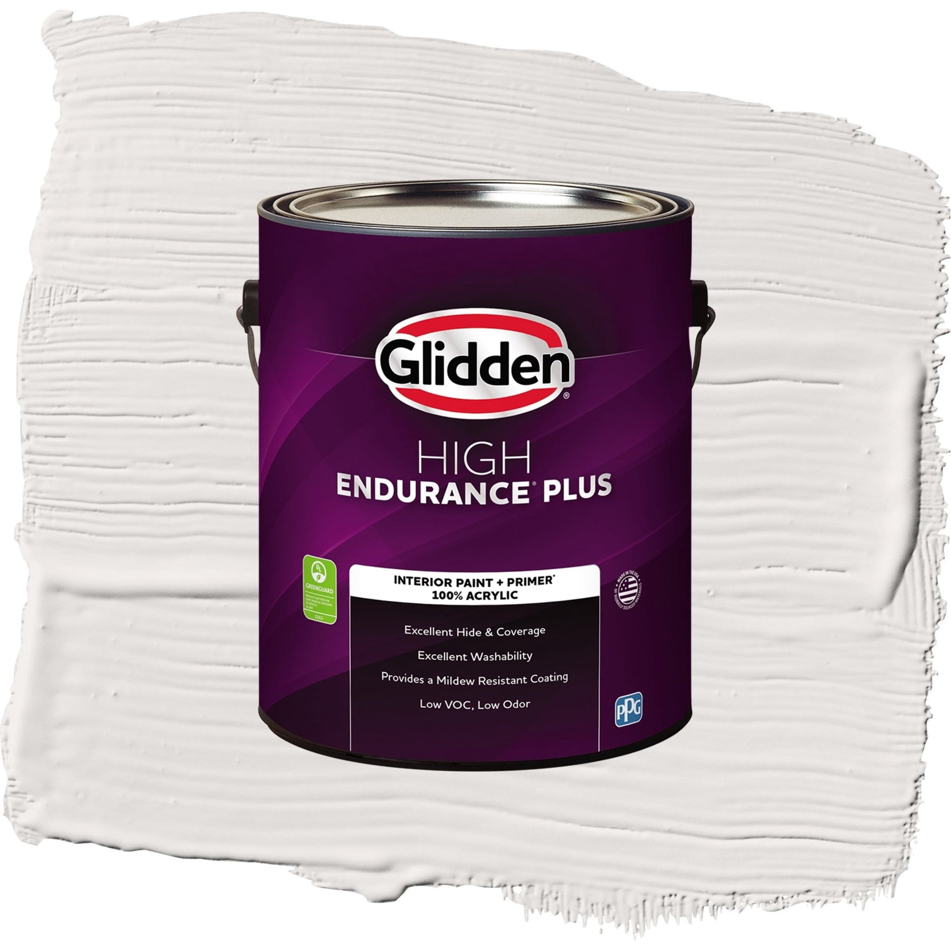 Glidden HEP Dusky Dawn / Grey, Eggshell Interior Paint with Primer, 1 Gallon