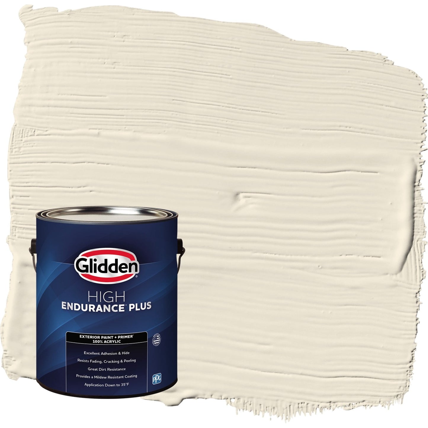 Glidden HEP Brandied Pears / Beige Semi-Gloss Exterior Paint with Primer, 1 Gallon