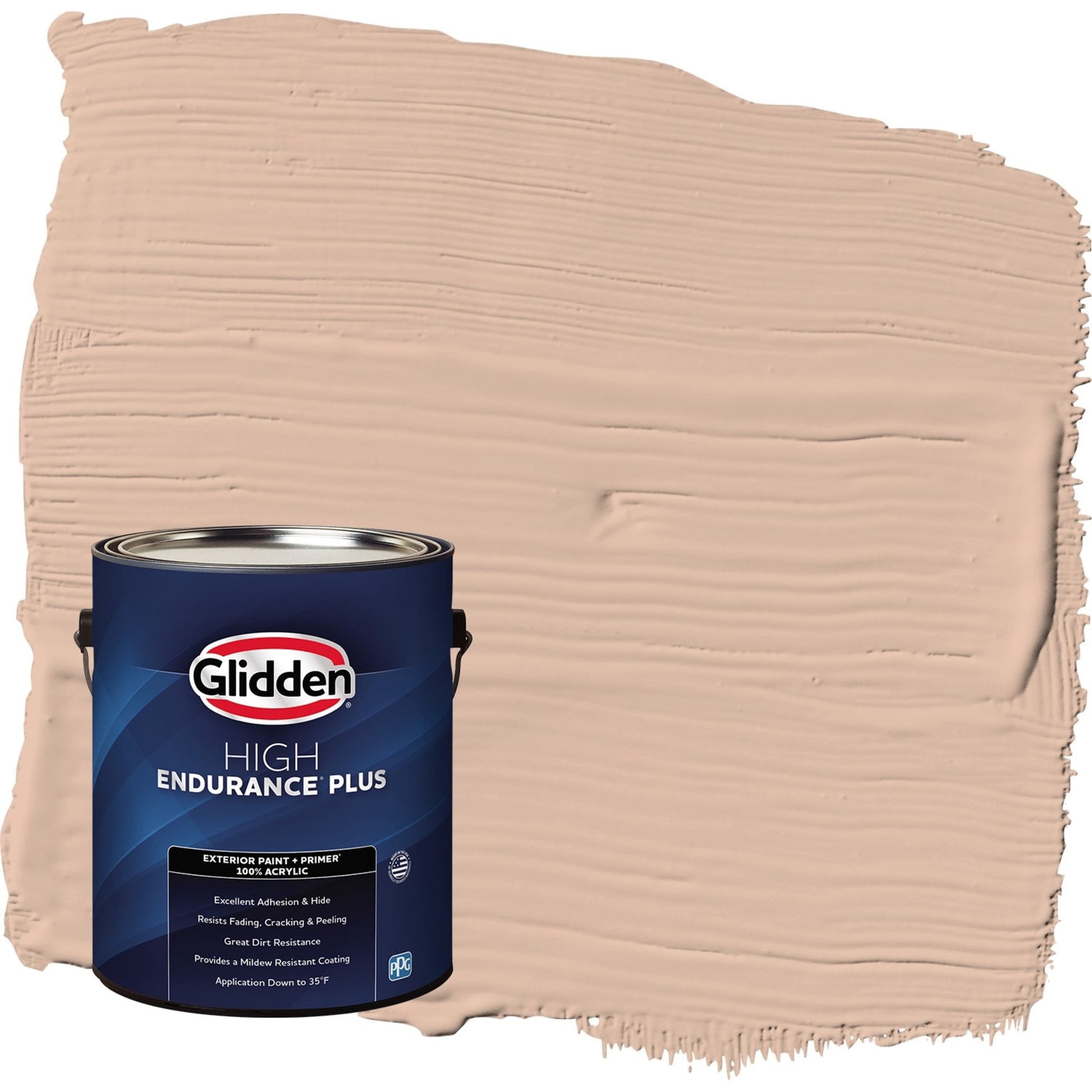 Glidden HEP Cinnamon Ice / Orange Semi-Gloss Exterior Paint with Primer, 1 Gallon